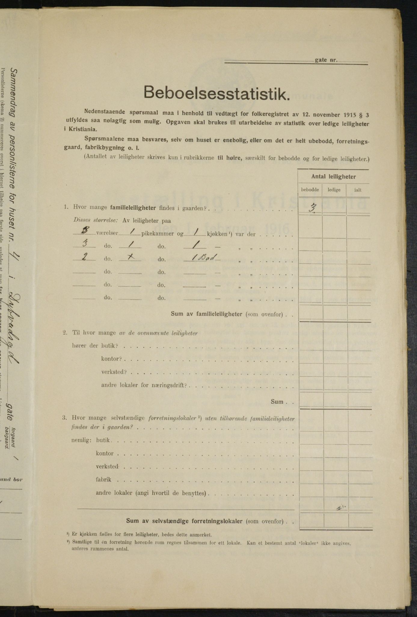 OBA, Municipal Census 1916 for Kristiania, 1916, p. 17576