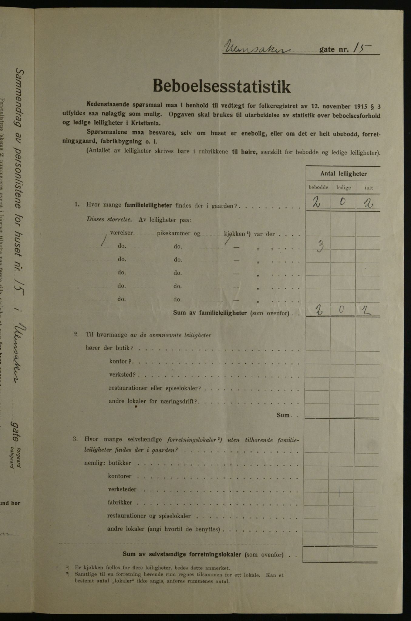 OBA, Municipal Census 1923 for Kristiania, 1923, p. 131317