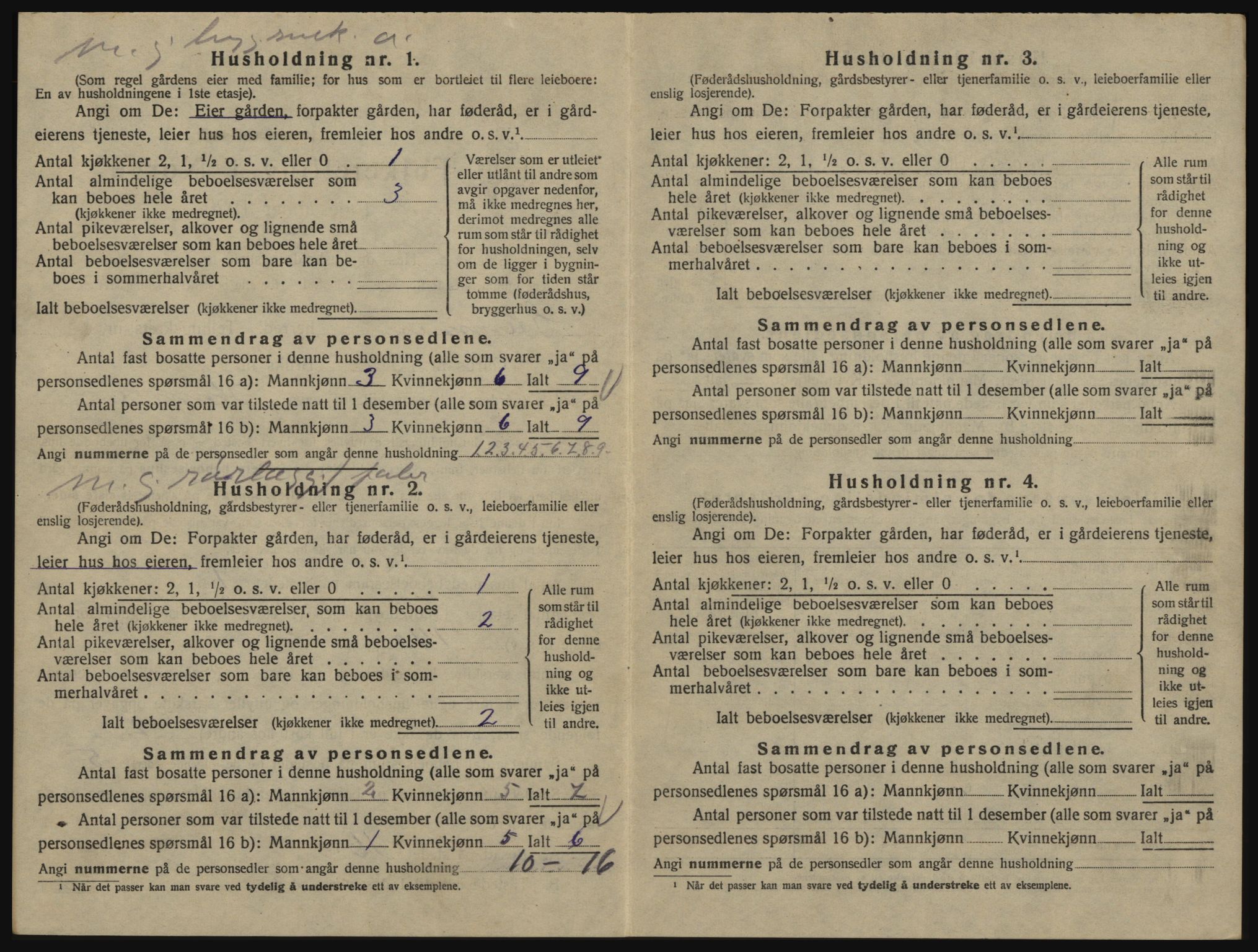 SAO, 1920 census for Glemmen, 1920, p. 2308