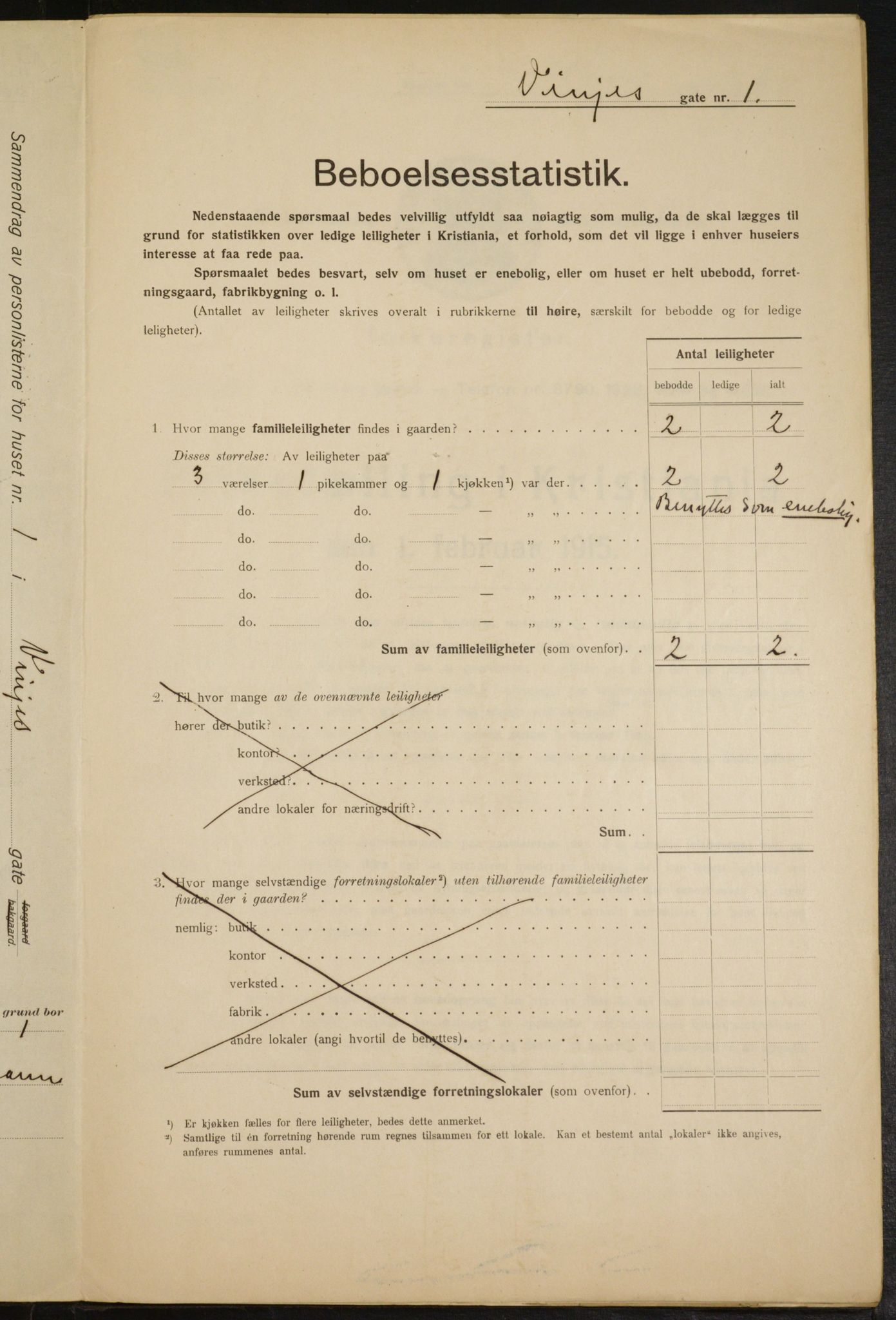 OBA, Municipal Census 1915 for Kristiania, 1915, p. 124276