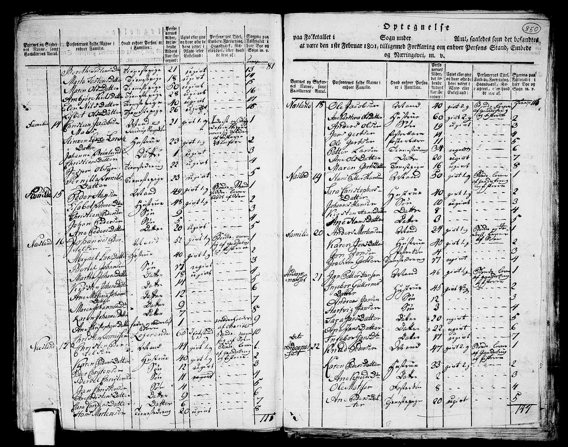 RA, 1801 census for 1859P Flakstad, 1801, p. 849b-850a