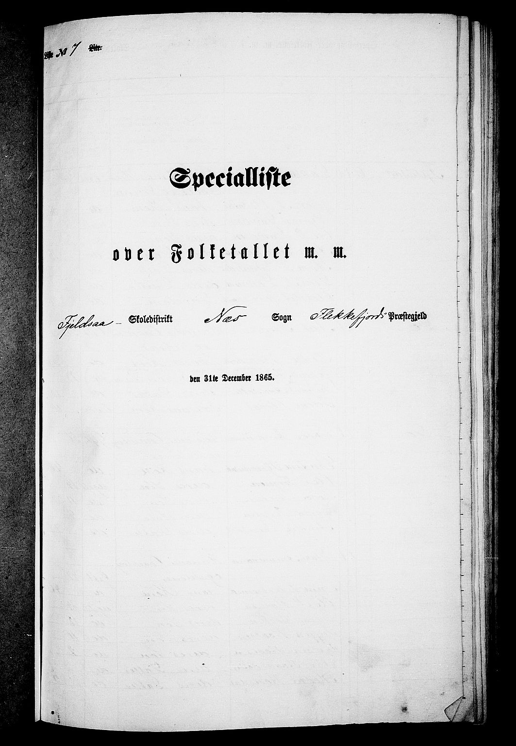 RA, 1865 census for Flekkefjord/Nes og Hidra, 1865, p. 88