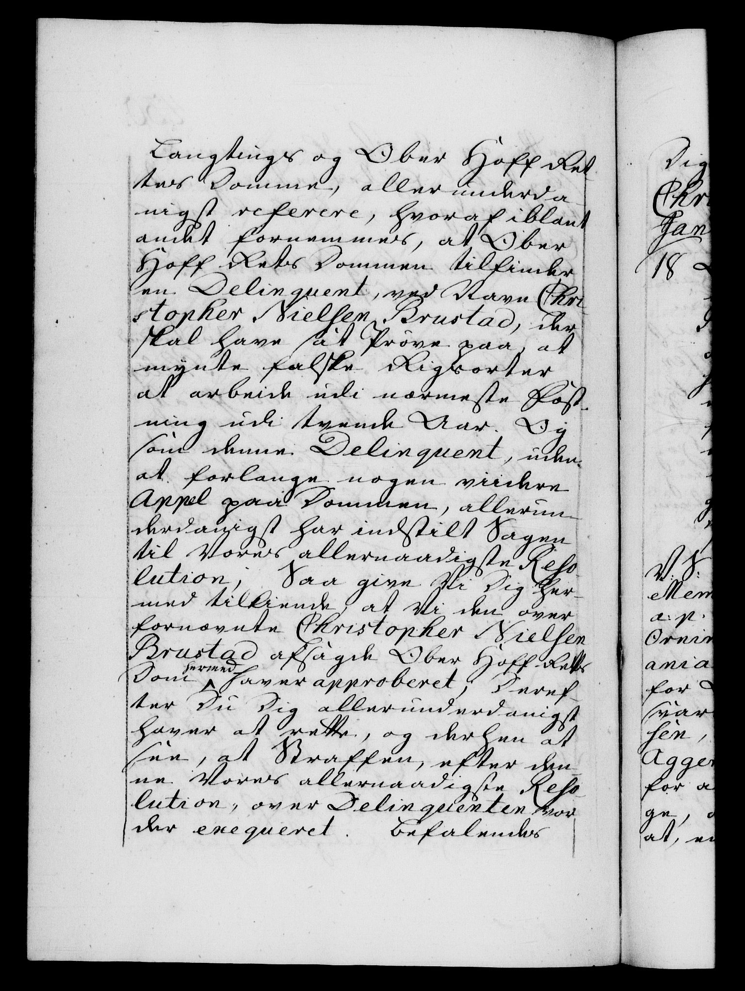 Danske Kanselli 1572-1799, AV/RA-EA-3023/F/Fc/Fca/Fcab/L0034: Norske tegnelser, 1753-1754, p. 430b