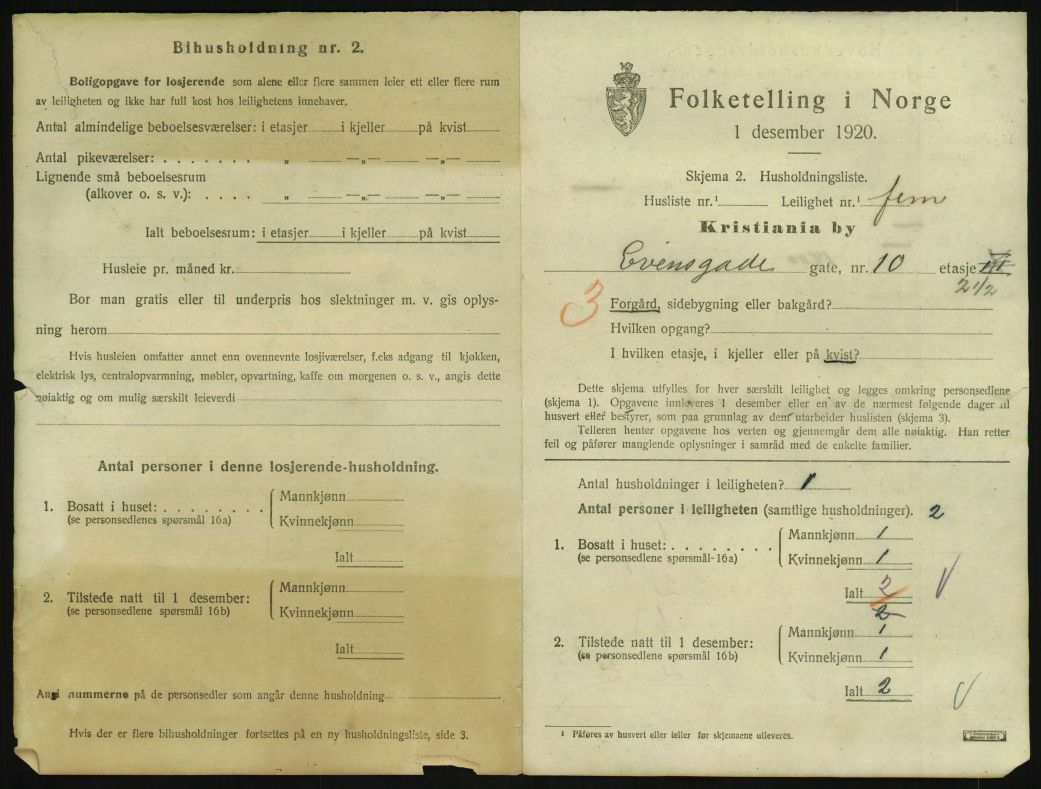 SAO, 1920 census for Kristiania, 1920, p. 22676