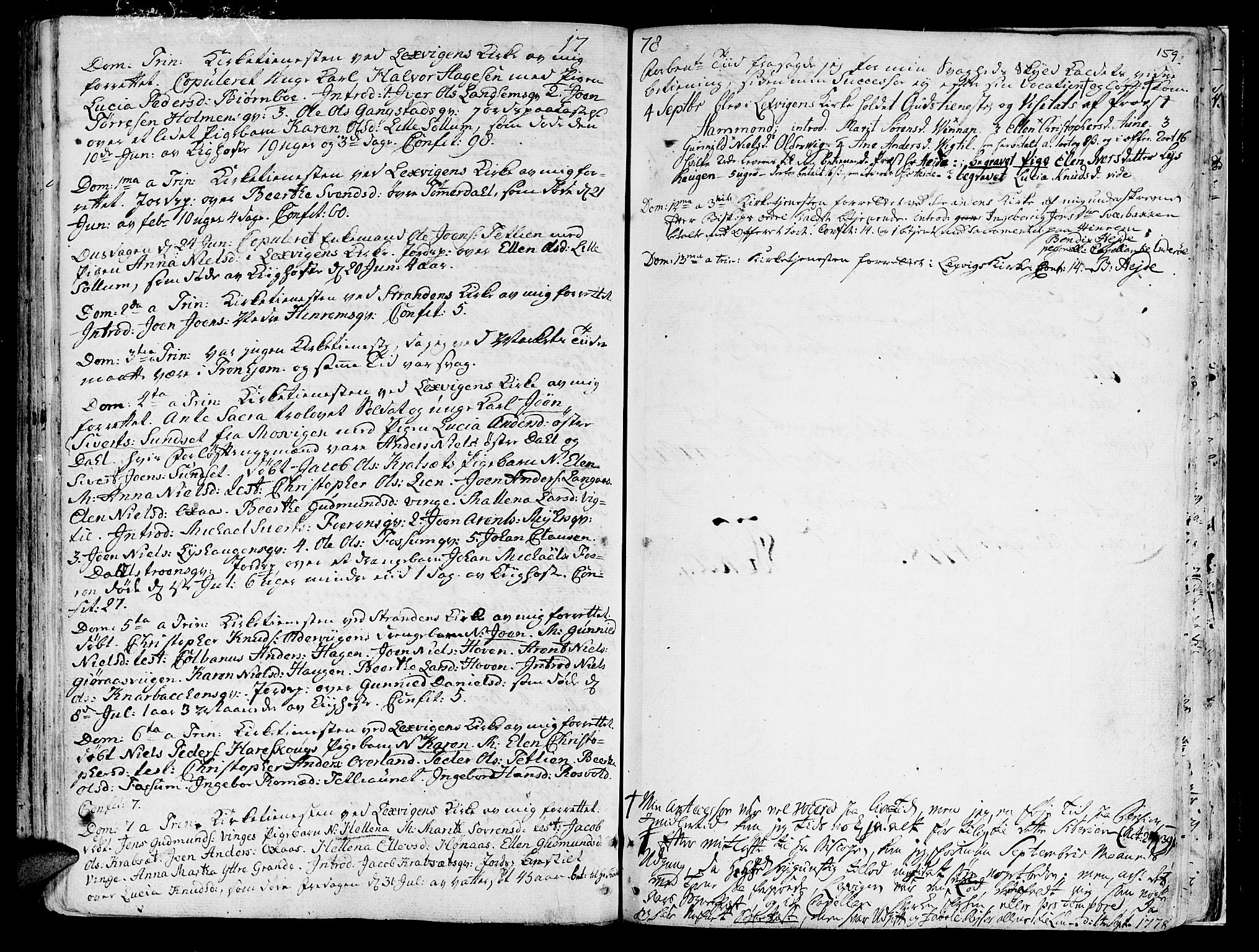 Ministerialprotokoller, klokkerbøker og fødselsregistre - Nord-Trøndelag, SAT/A-1458/701/L0003: Parish register (official) no. 701A03, 1751-1783, p. 159