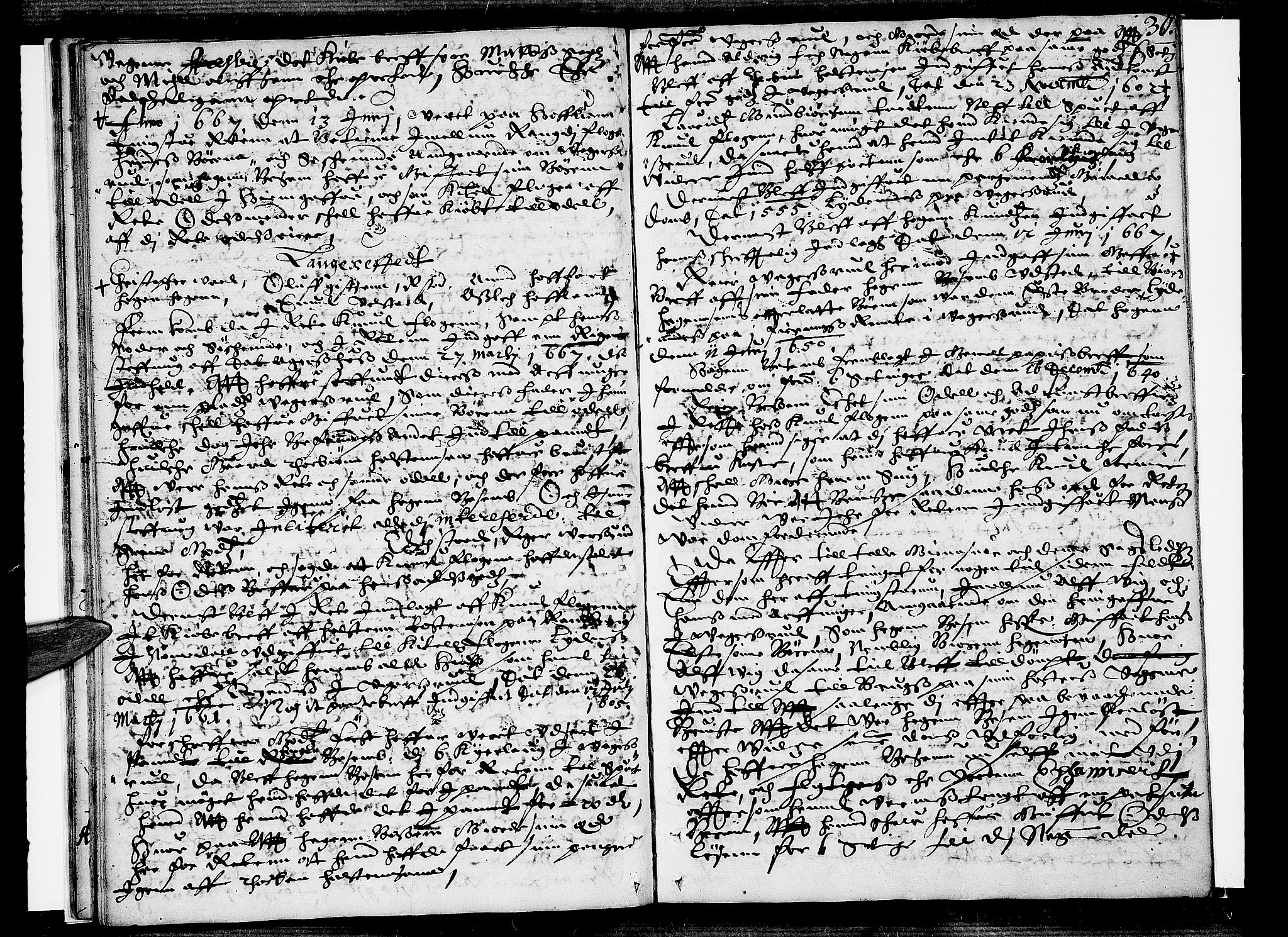 Eiker, Modum og Sigdal sorenskriveri, SAKO/A-123/F/Fa/Faa/L0033: Tingbok, 1667, p. 30