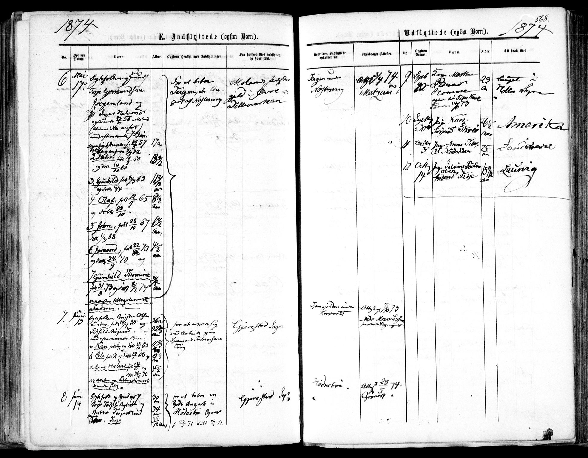 Søndeled sokneprestkontor, SAK/1111-0038/F/Fa/L0003: Parish register (official) no. A 3, 1861-1879, p. 568