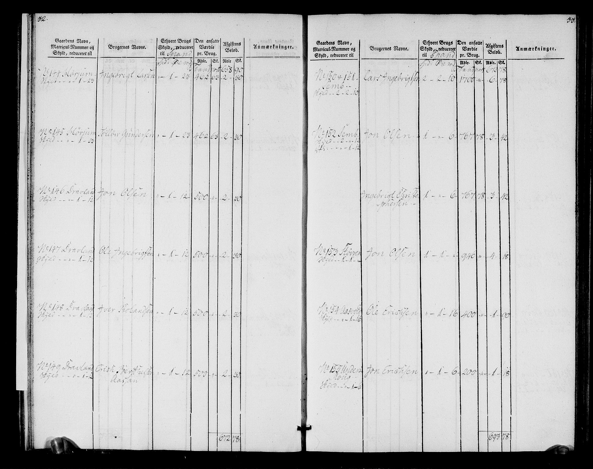 Rentekammeret inntil 1814, Realistisk ordnet avdeling, AV/RA-EA-4070/N/Ne/Nea/L0152: Inderøy fogderi. Oppebørselsregister, 1803-1804, p. 20