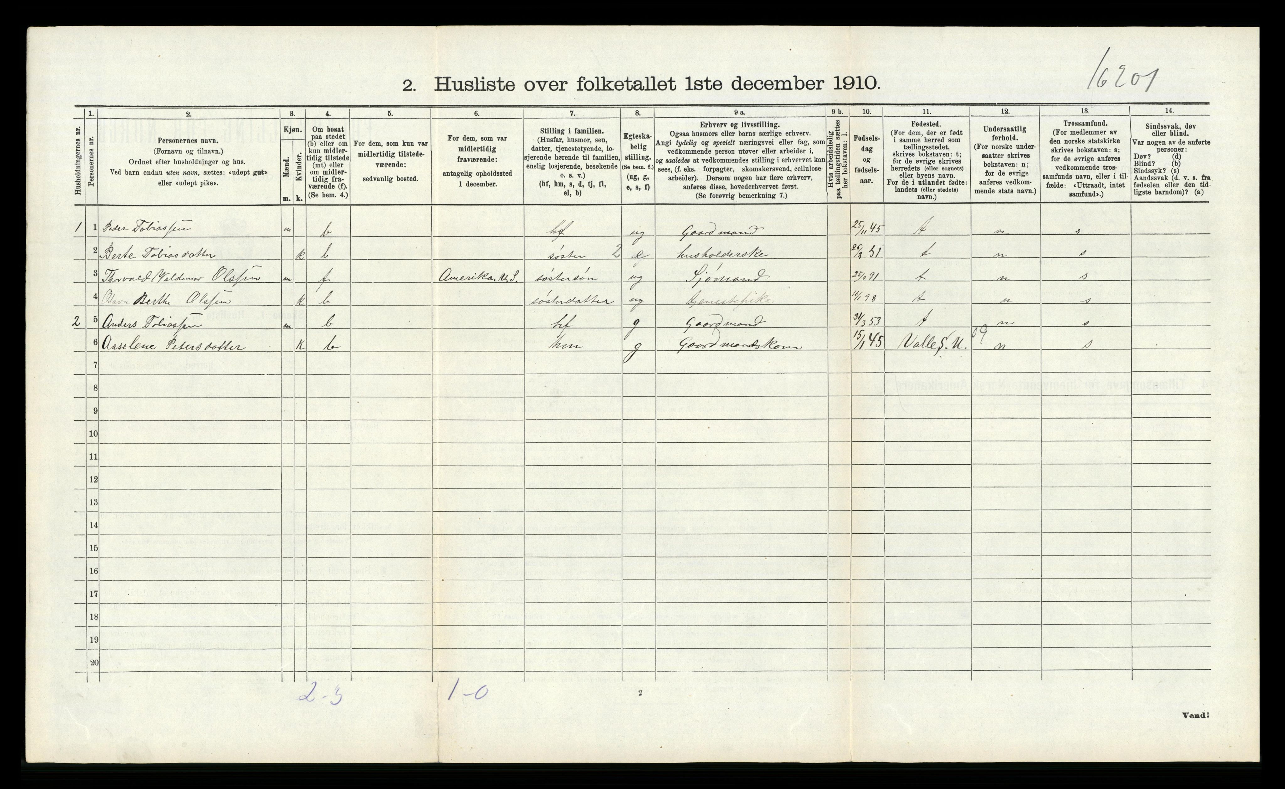 RA, 1910 census for Halse og Harkmark, 1910, p. 447