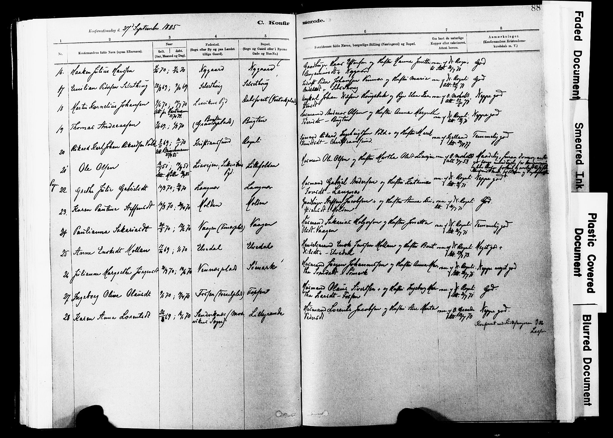 Ministerialprotokoller, klokkerbøker og fødselsregistre - Nord-Trøndelag, SAT/A-1458/744/L0420: Parish register (official) no. 744A04, 1882-1904, p. 88