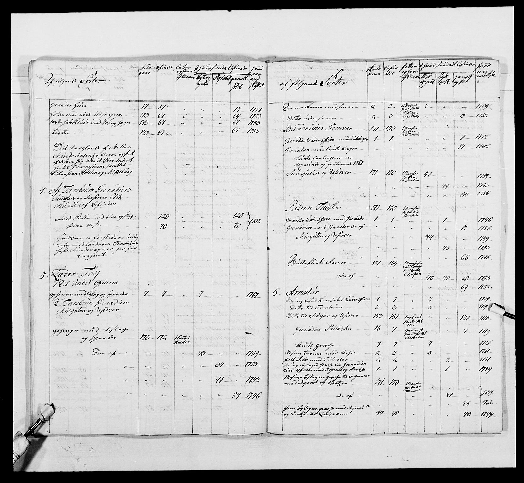 Kommanderende general (KG I) med Det norske krigsdirektorium, AV/RA-EA-5419/E/Ea/L0496: 1. Smålenske regiment, 1765-1767, p. 550