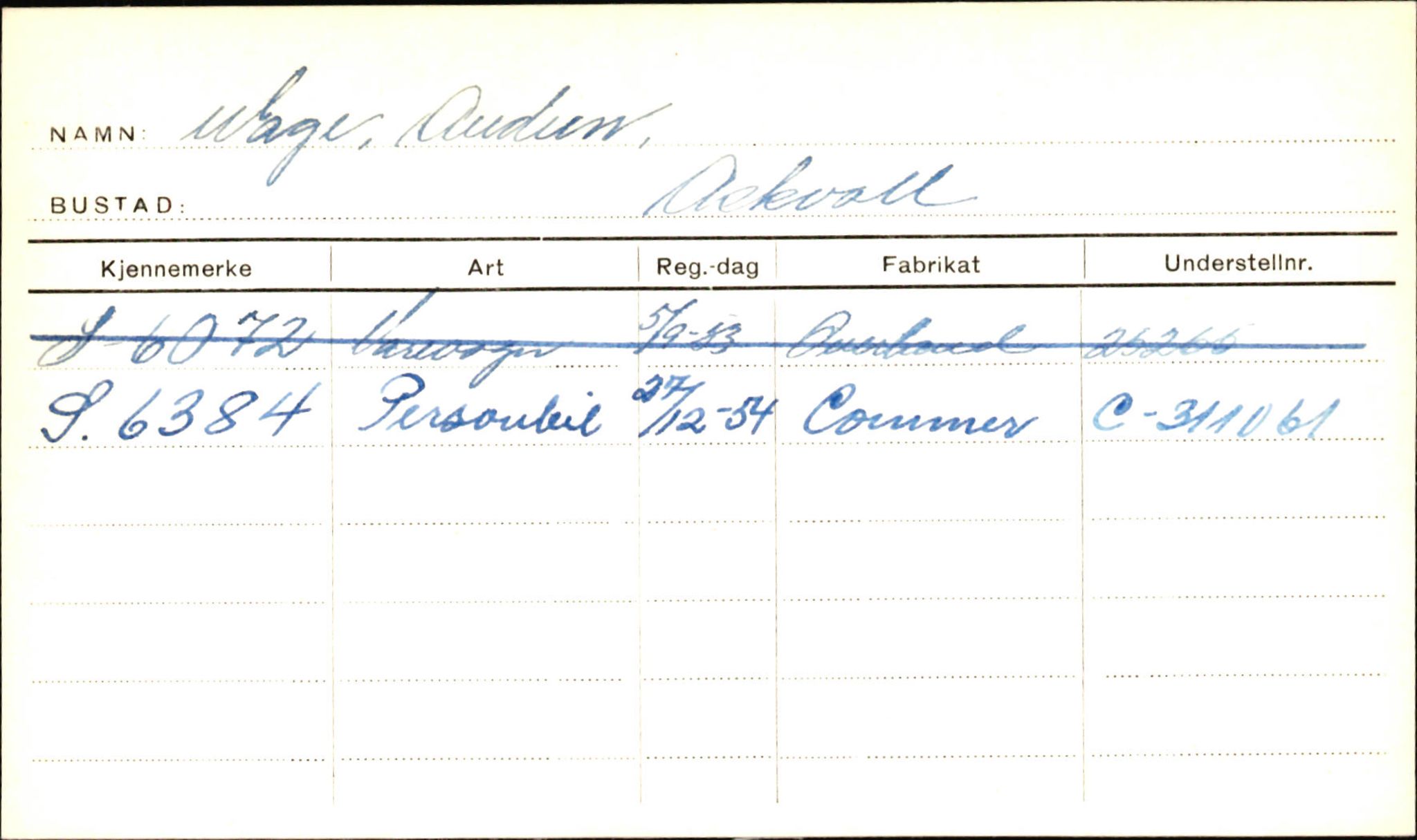 Statens vegvesen, Sogn og Fjordane vegkontor, AV/SAB-A-5301/4/F/L0002: Eigarregister Fjordane til 1.6.1961, 1930-1961, p. 596