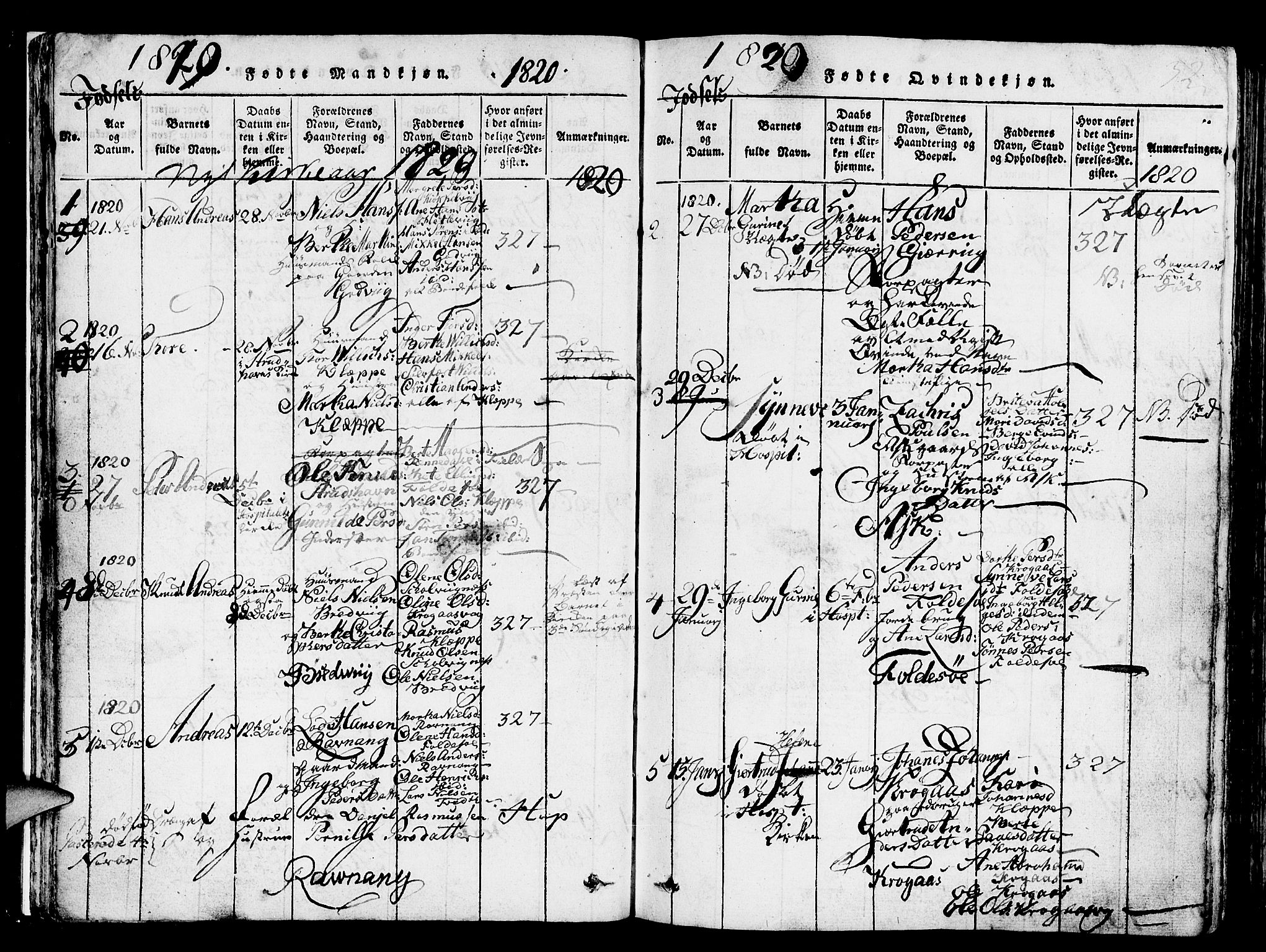 Askøy Sokneprestembete, AV/SAB-A-74101/H/Ha/Hab/Haba/L0002: Parish register (copy) no. A 2, 1815-1846, p. 32
