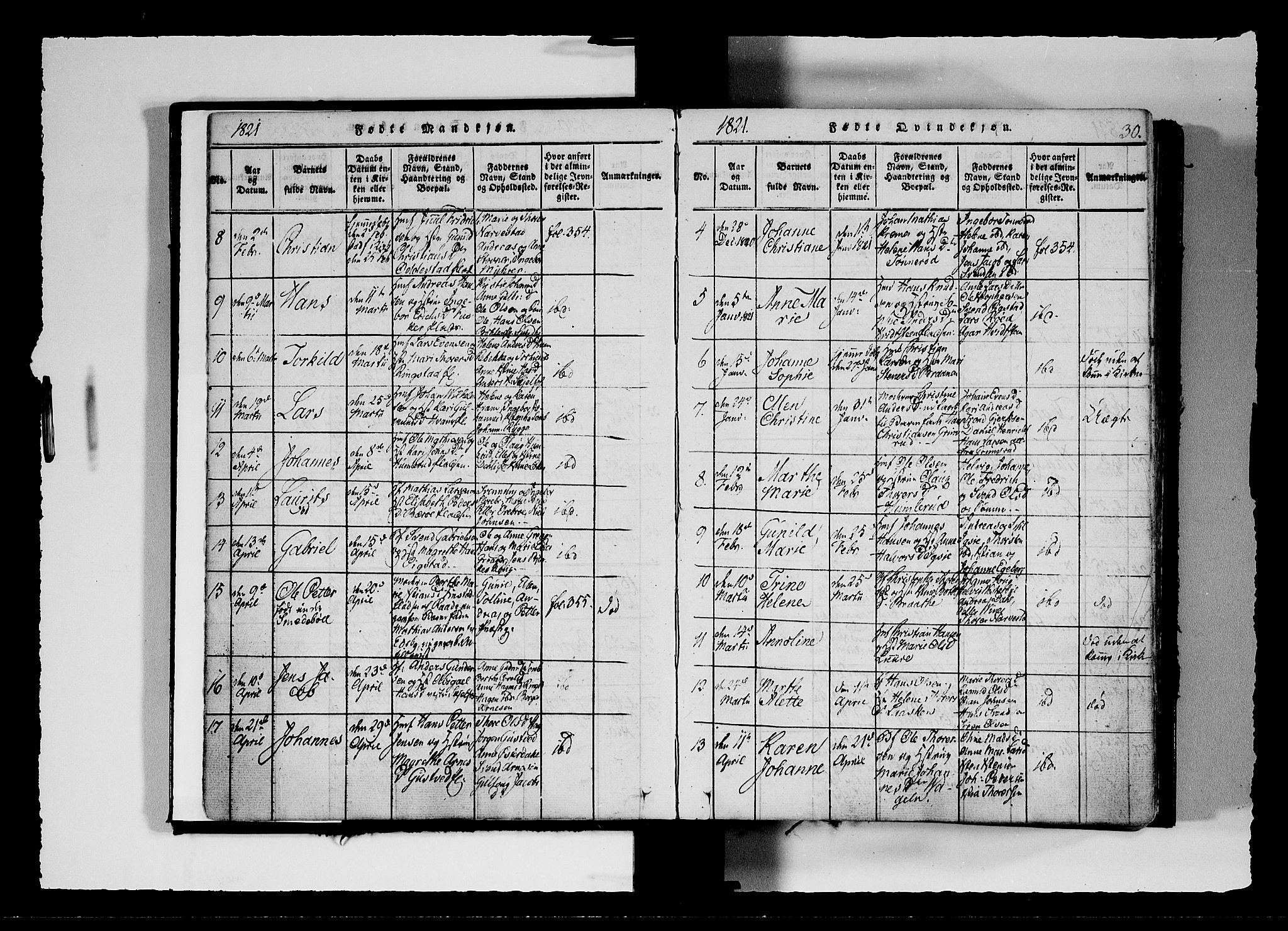 Hobøl prestekontor Kirkebøker, AV/SAO-A-2002/F/Fa/L0002: Parish register (official) no. I 2, 1814-1841, p. 30