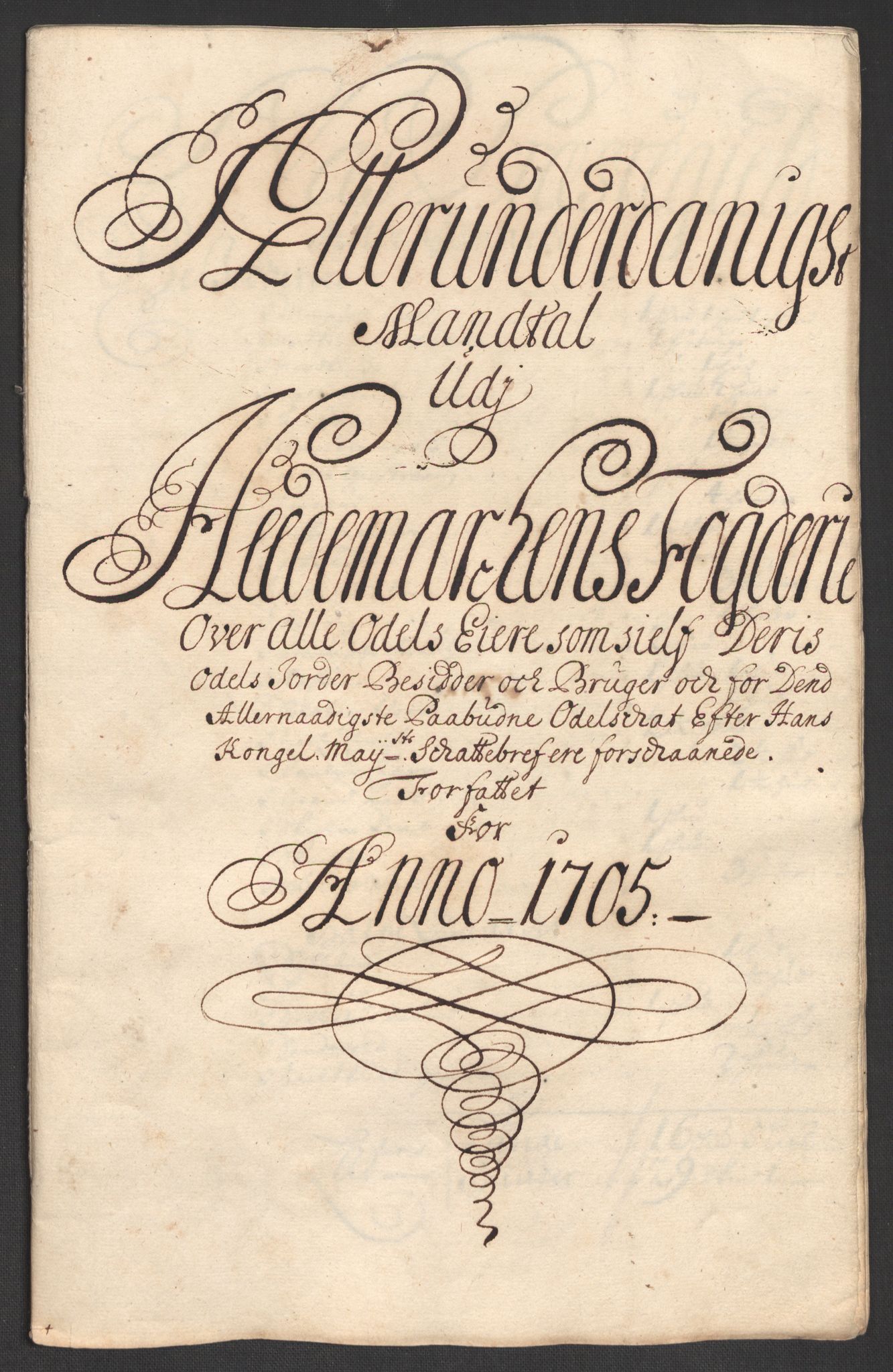 Rentekammeret inntil 1814, Reviderte regnskaper, Fogderegnskap, RA/EA-4092/R16/L1042: Fogderegnskap Hedmark, 1705, p. 128