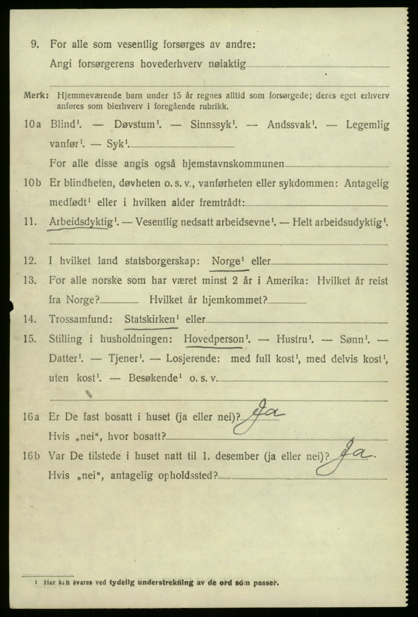 SAB, 1920 census for Jølster, 1920, p. 1569