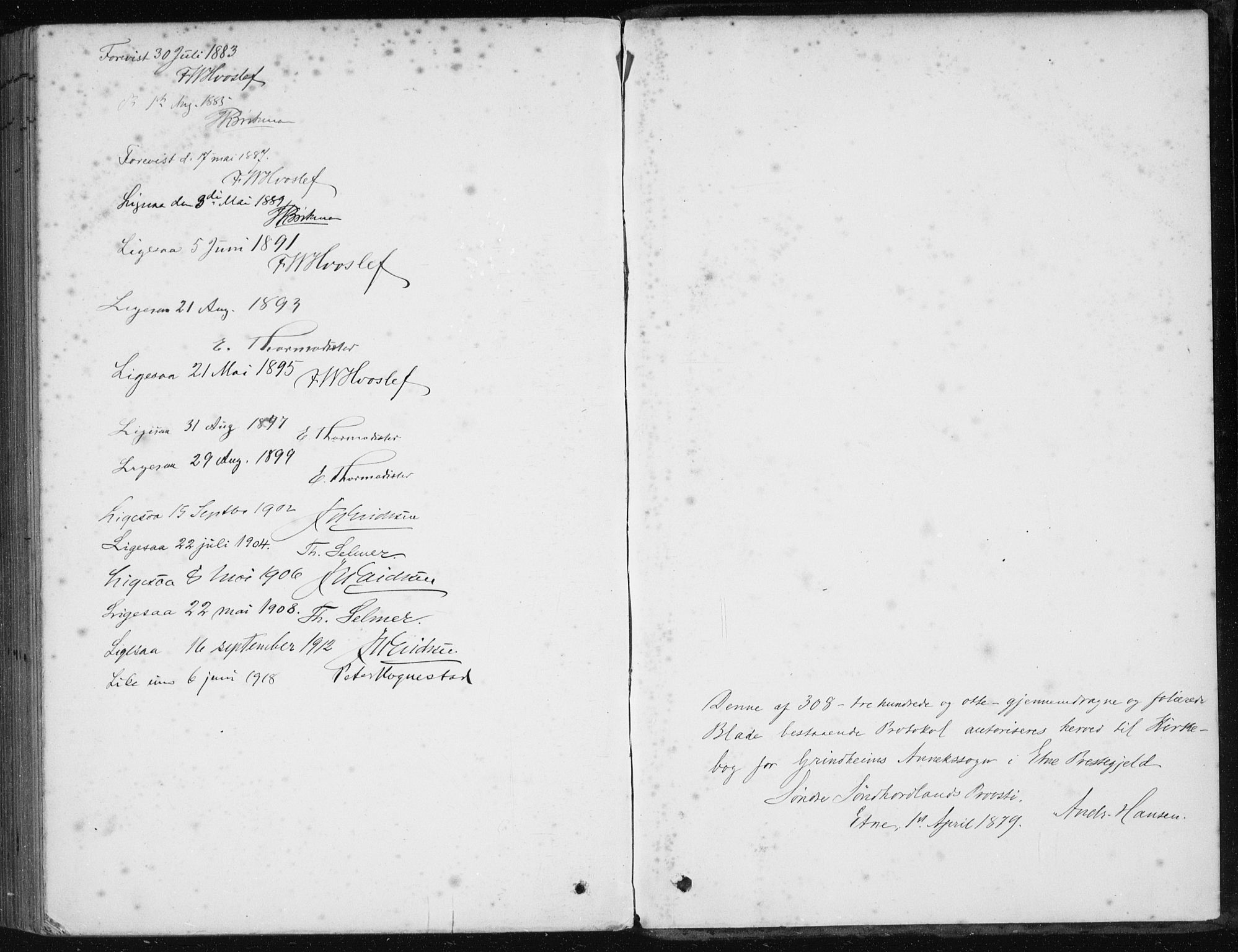 Etne sokneprestembete, SAB/A-75001/H/Haa: Parish register (official) no. D  1, 1879-1919