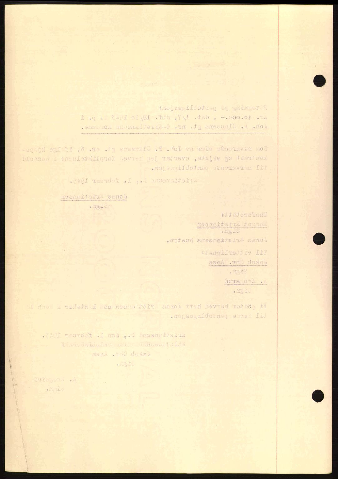 Kristiansund byfogd, SAT/A-4587/A/27: Mortgage book no. 37-38, 1943-1945, Diary no: : 131/1945