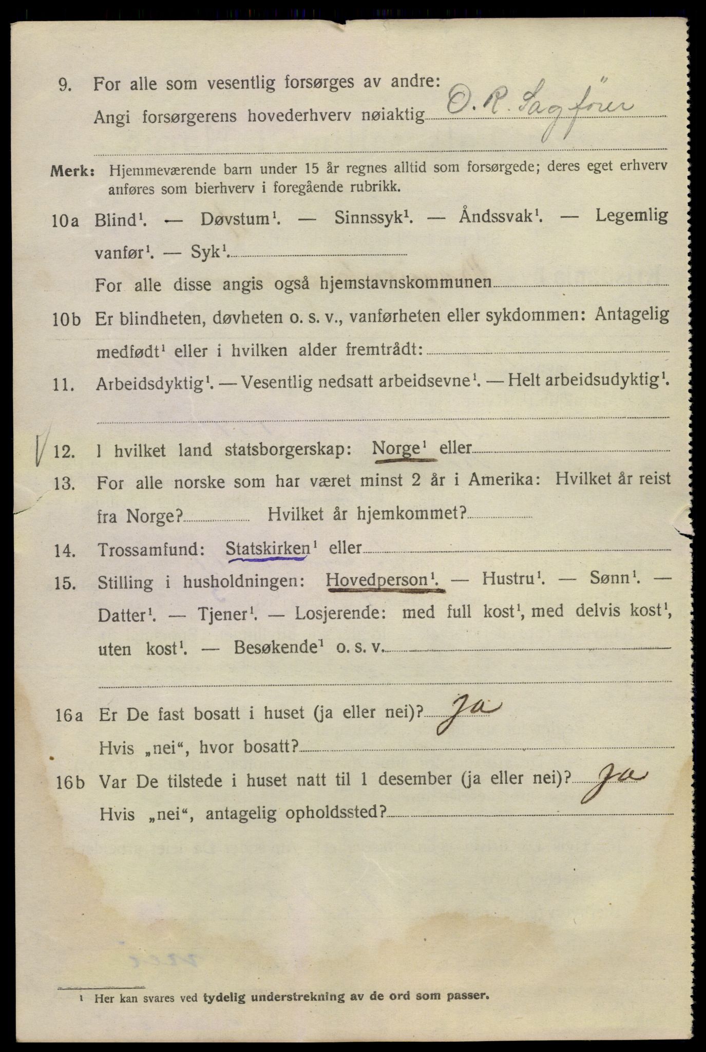 SAO, 1920 census for Kristiania, 1920, p. 620174