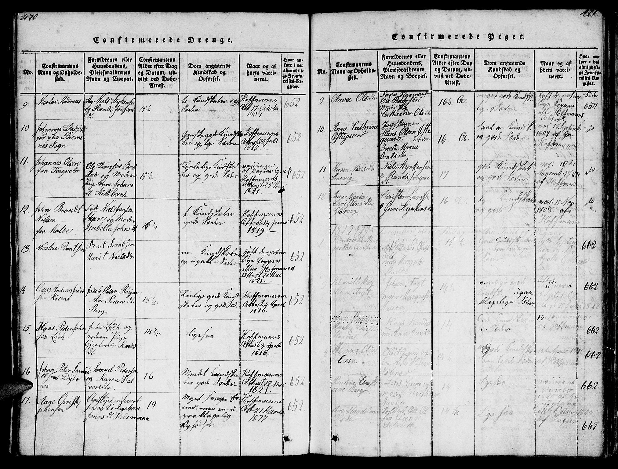 Ministerialprotokoller, klokkerbøker og fødselsregistre - Møre og Romsdal, SAT/A-1454/572/L0856: Parish register (copy) no. 572C01, 1819-1832, p. 470-471