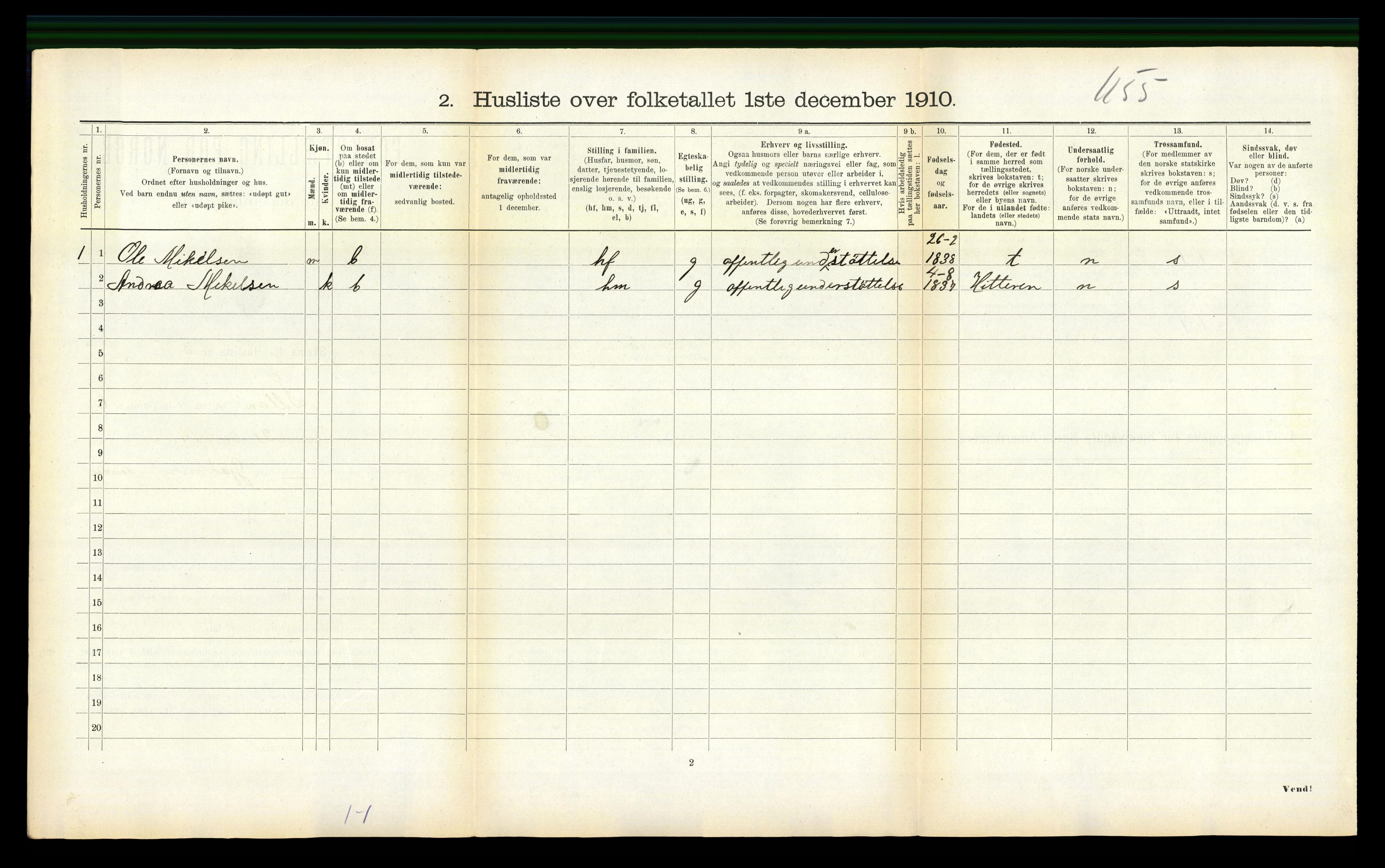 RA, 1910 census for Fillan, 1910, p. 412