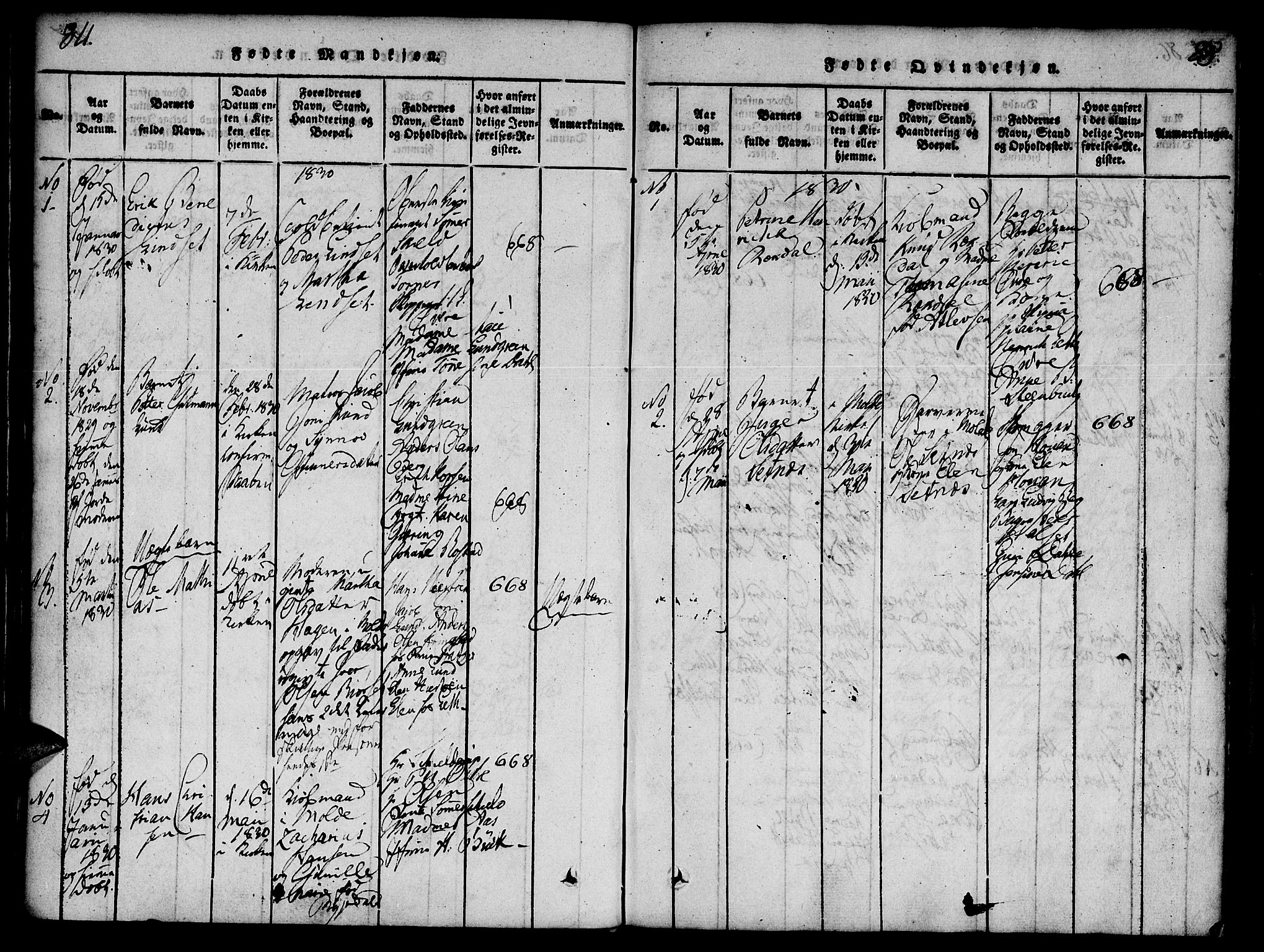 Ministerialprotokoller, klokkerbøker og fødselsregistre - Møre og Romsdal, SAT/A-1454/558/L0688: Parish register (official) no. 558A02, 1818-1843, p. 84-85