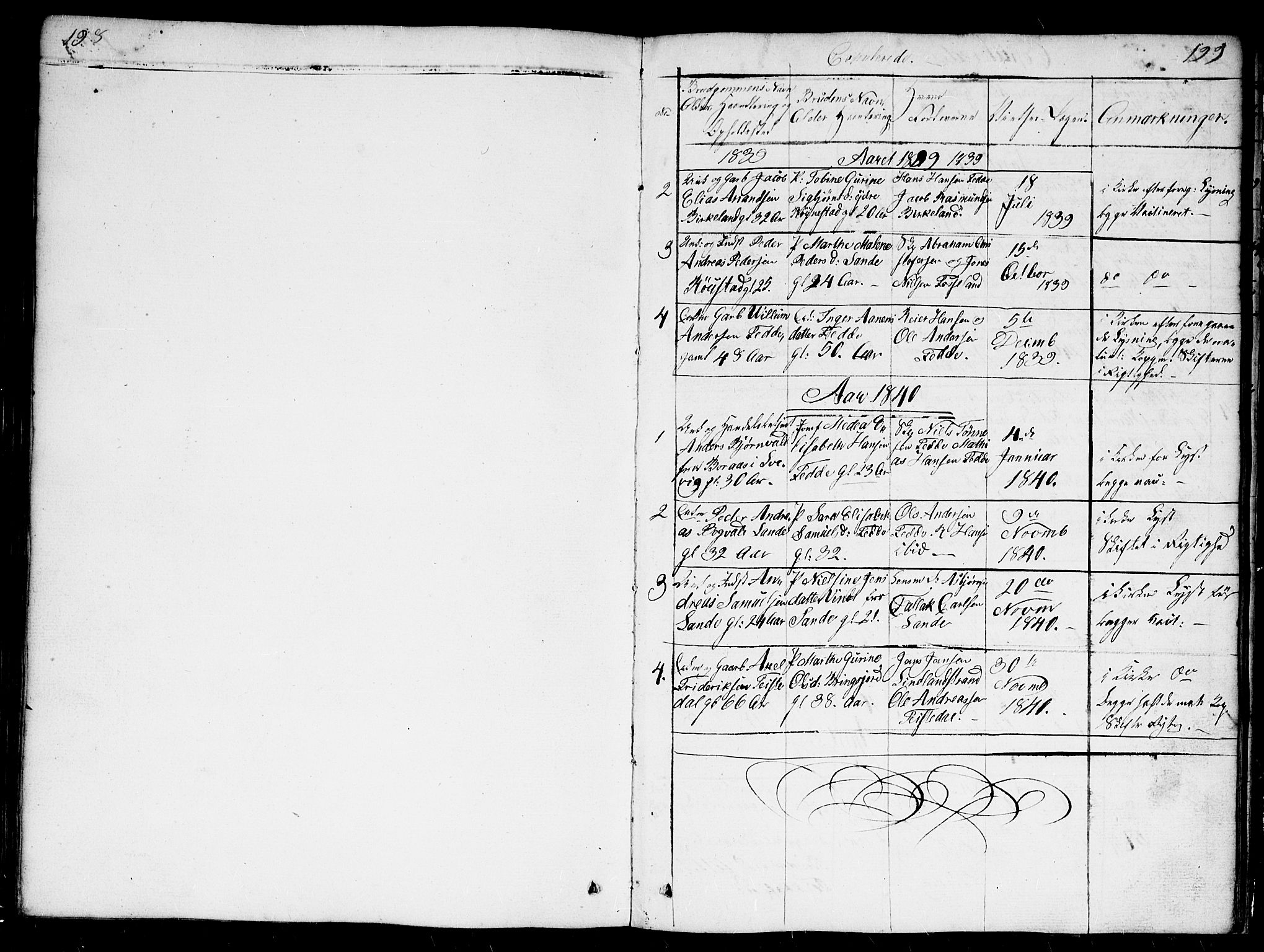 Kvinesdal sokneprestkontor, SAK/1111-0026/F/Fb/Fba/L0002: Parish register (copy) no. B 2, 1838-1858, p. 198-199