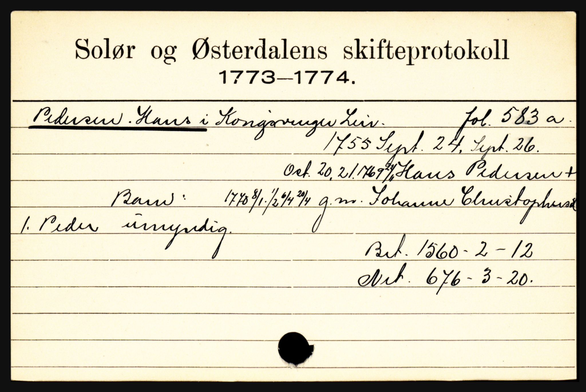 Solør og Østerdalen sorenskriveri, SAH/TING-024/J, 1716-1774, p. 4585