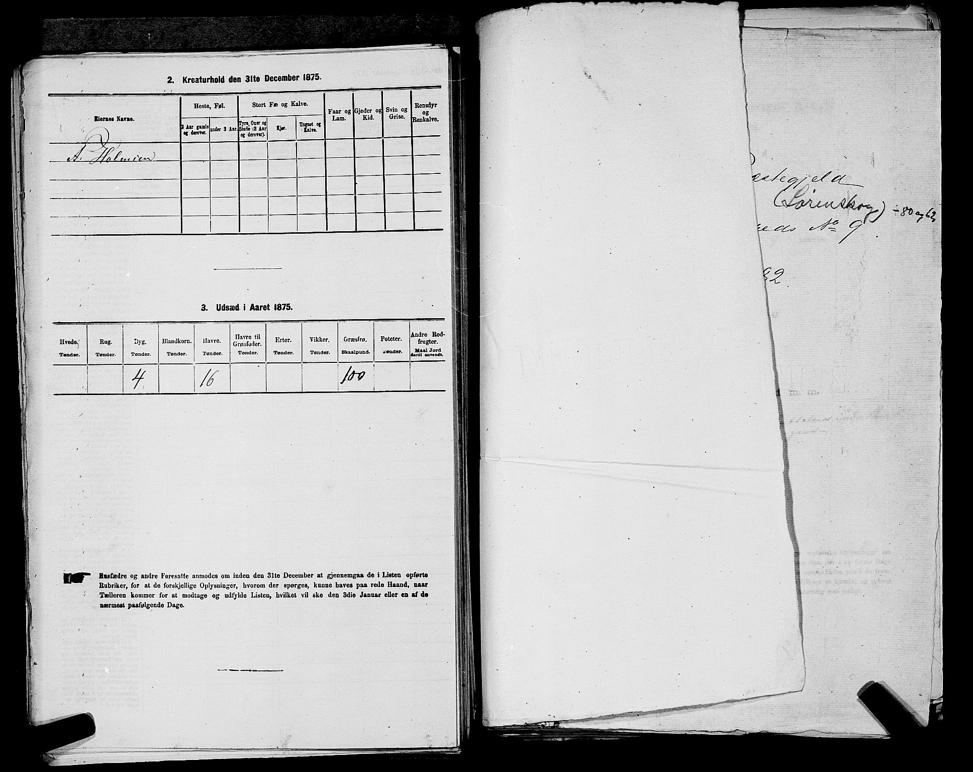 RA, 1875 census for 0231P Skedsmo, 1875, p. 1319