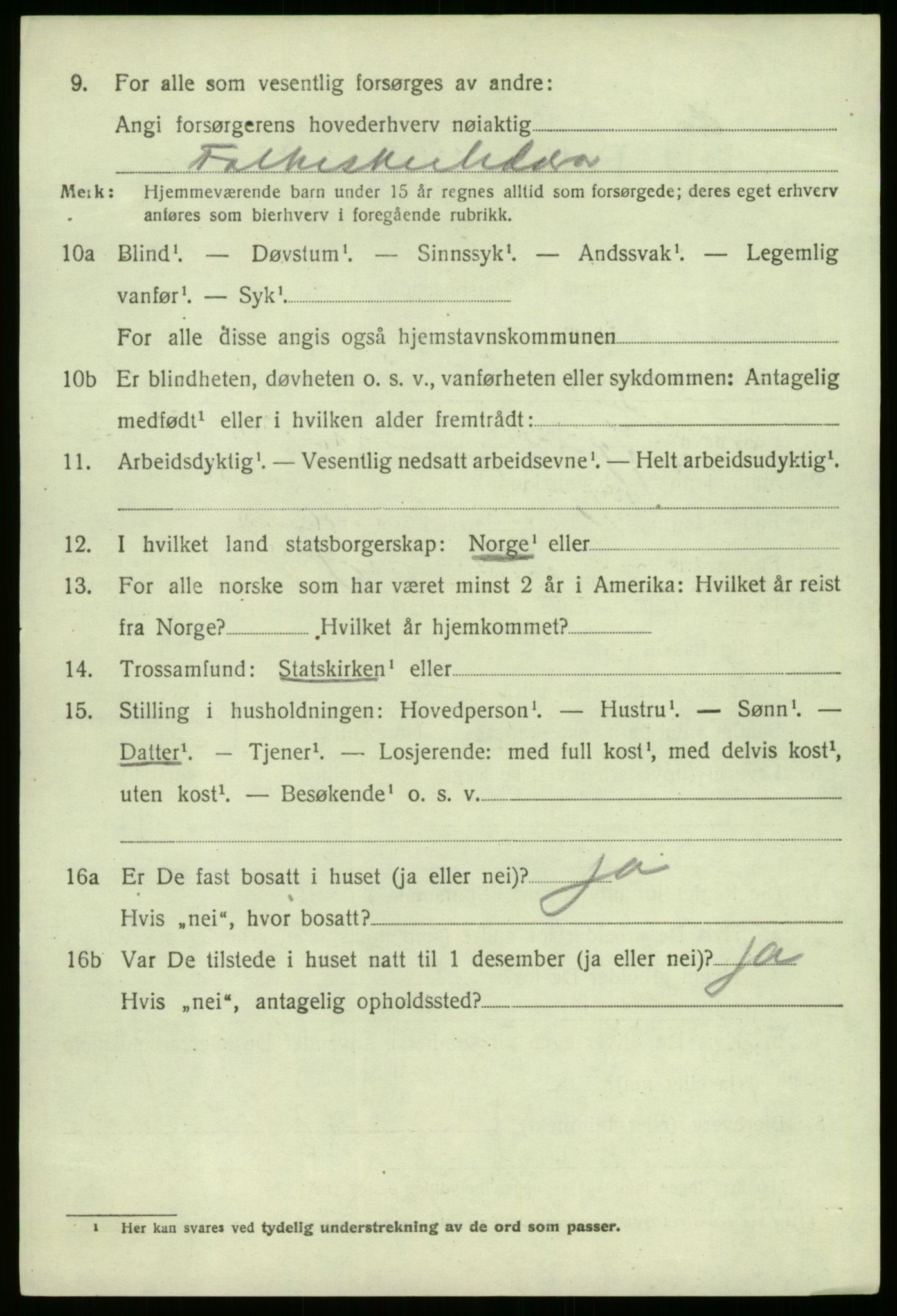 SAB, 1920 census for Kyrkjebø, 1920, p. 5454