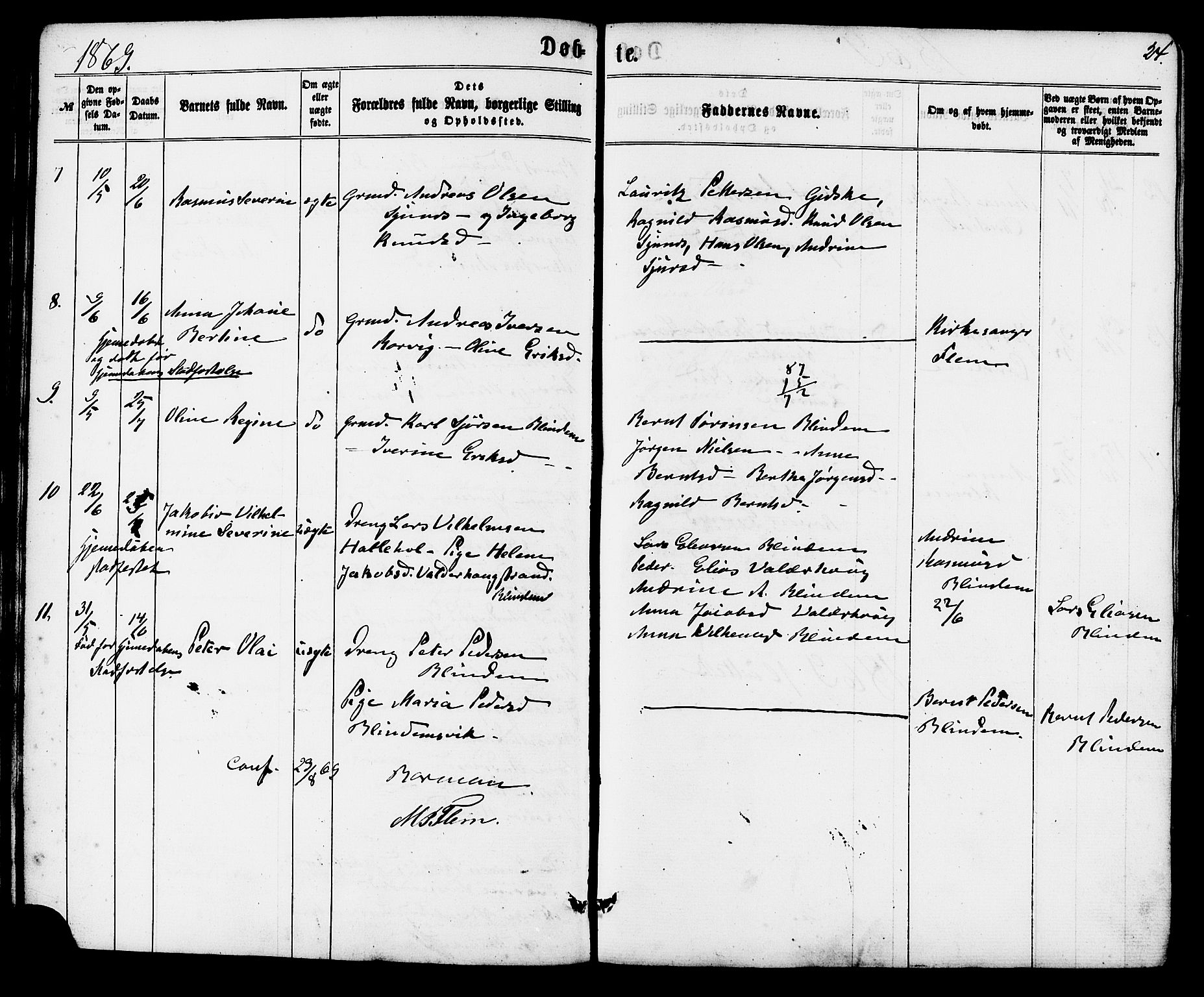 Ministerialprotokoller, klokkerbøker og fødselsregistre - Møre og Romsdal, SAT/A-1454/537/L0518: Parish register (official) no. 537A02, 1862-1876, p. 24