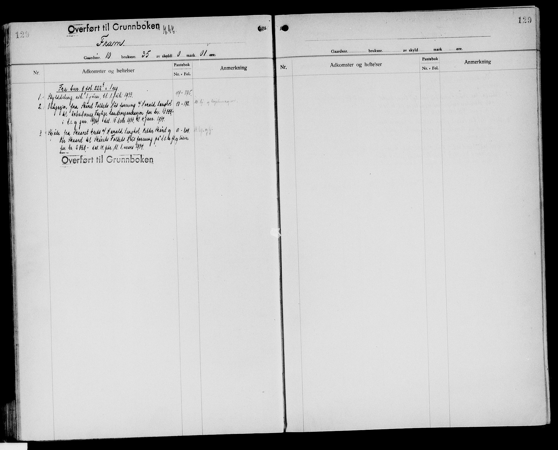 Sør-Østerdal sorenskriveri, AV/SAH-TING-018/H/Ha/Hab/L0046: Mortgage register no. 7, 1931-1950, p. 129