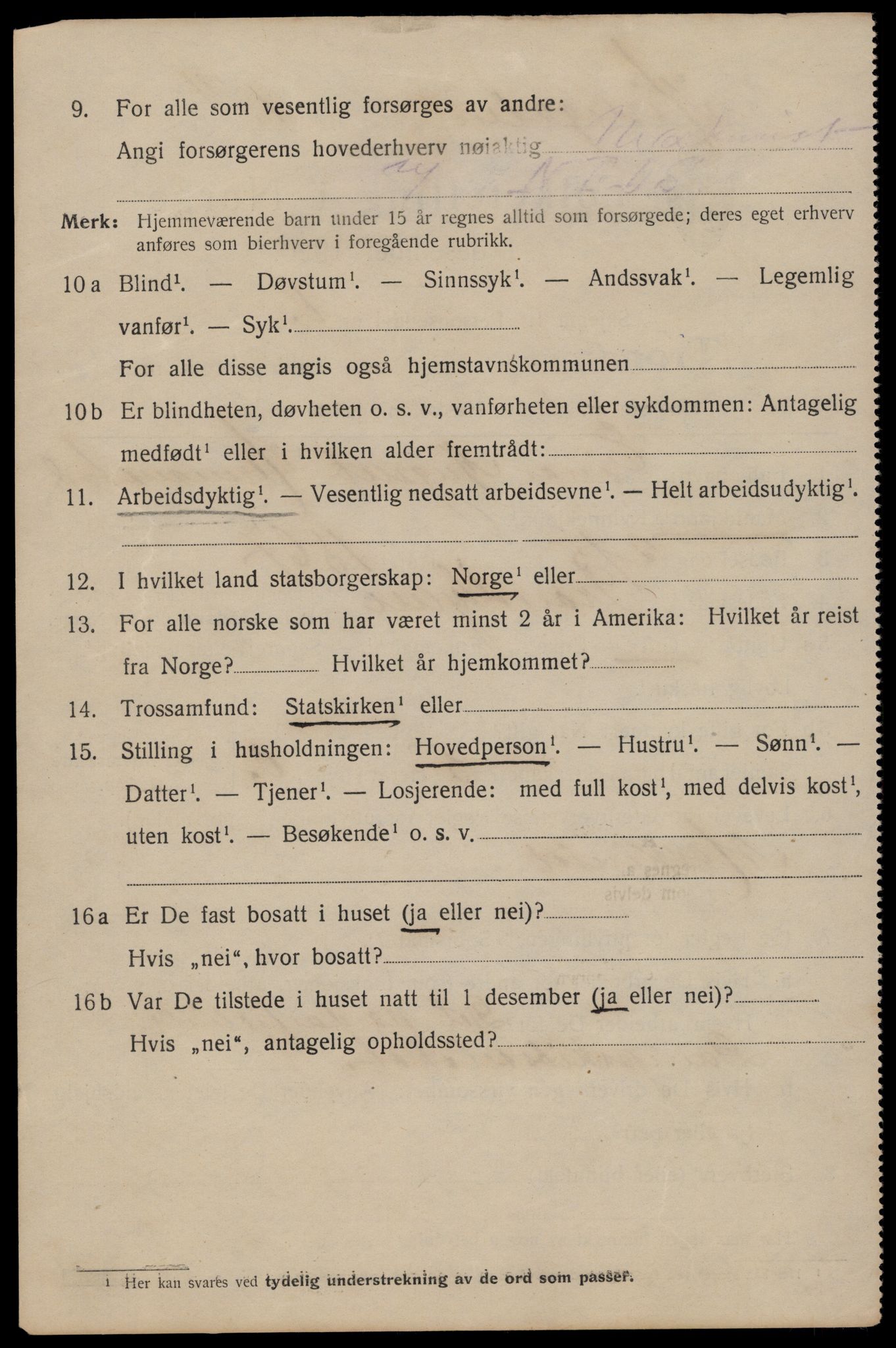 SAT, 1920 census for Trondheim, 1920, p. 92083