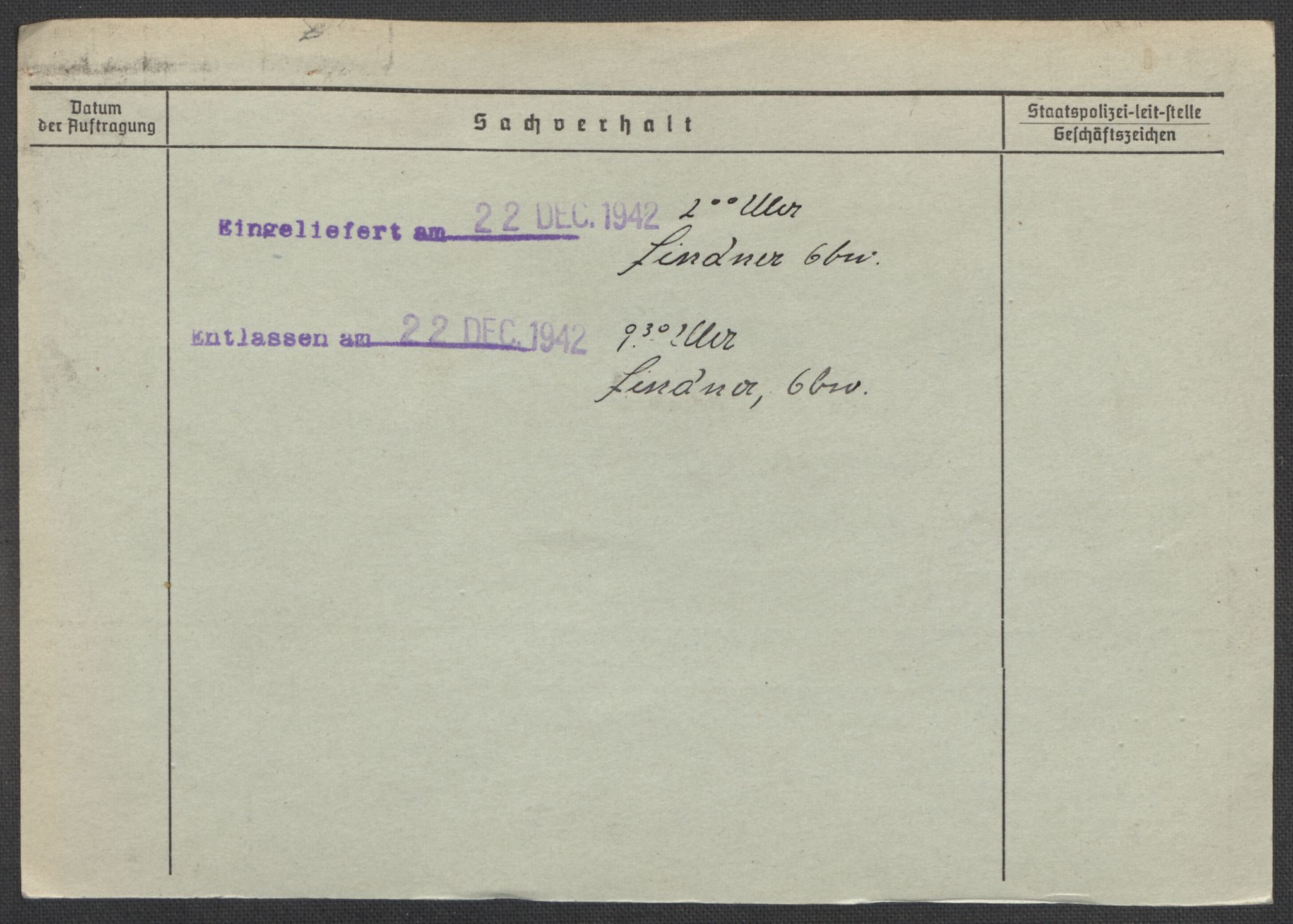 Befehlshaber der Sicherheitspolizei und des SD, RA/RAFA-5969/E/Ea/Eaa/L0005: Register over norske fanger i Møllergata 19: Hø-Kj, 1940-1945, p. 1322