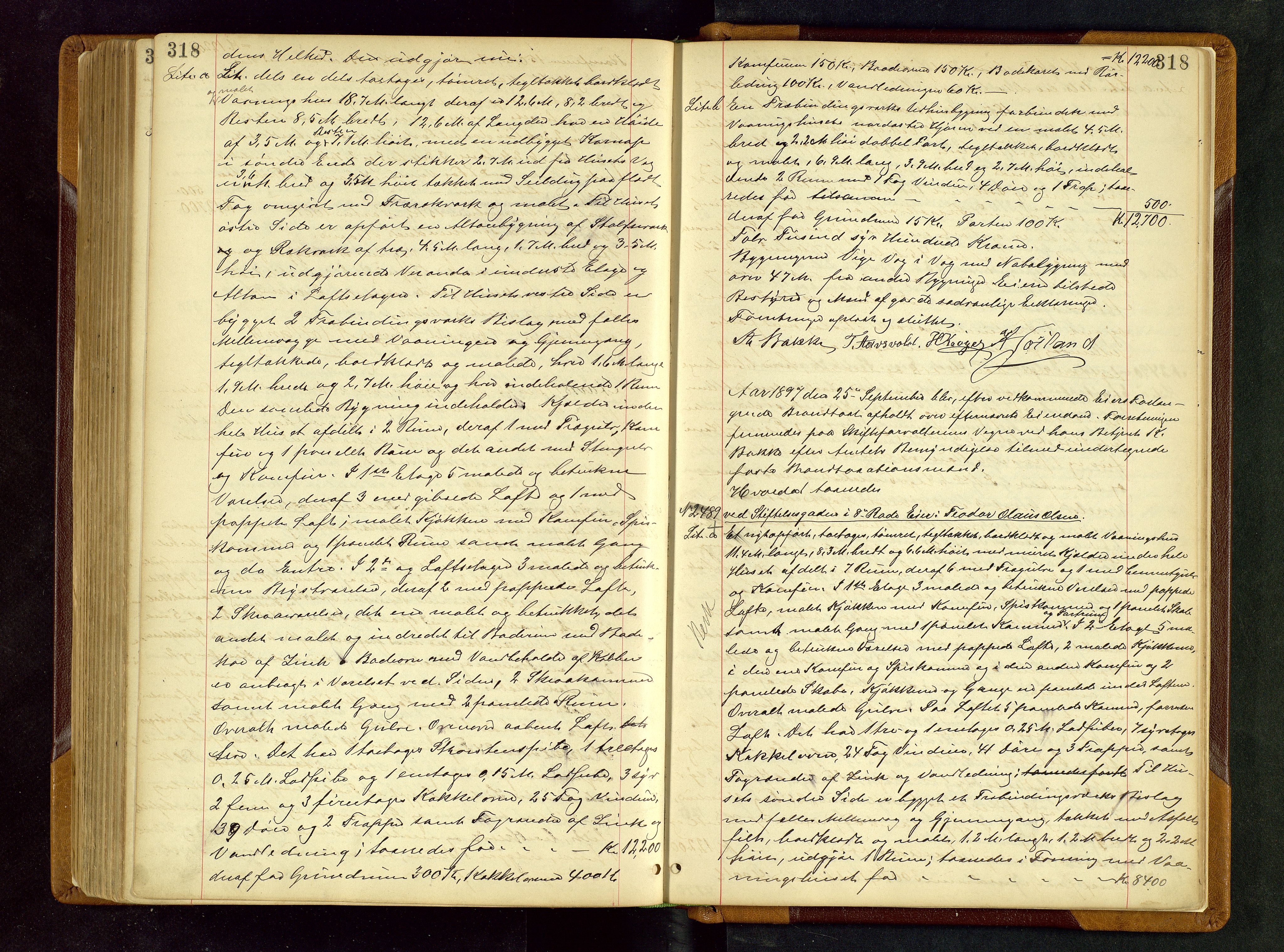 Norges Brannkasse Stavanger, AV/SAST-A-102143/F/Fd/L0002: Branntaksprotokoll nr. 13, 1893-1897, p. 318
