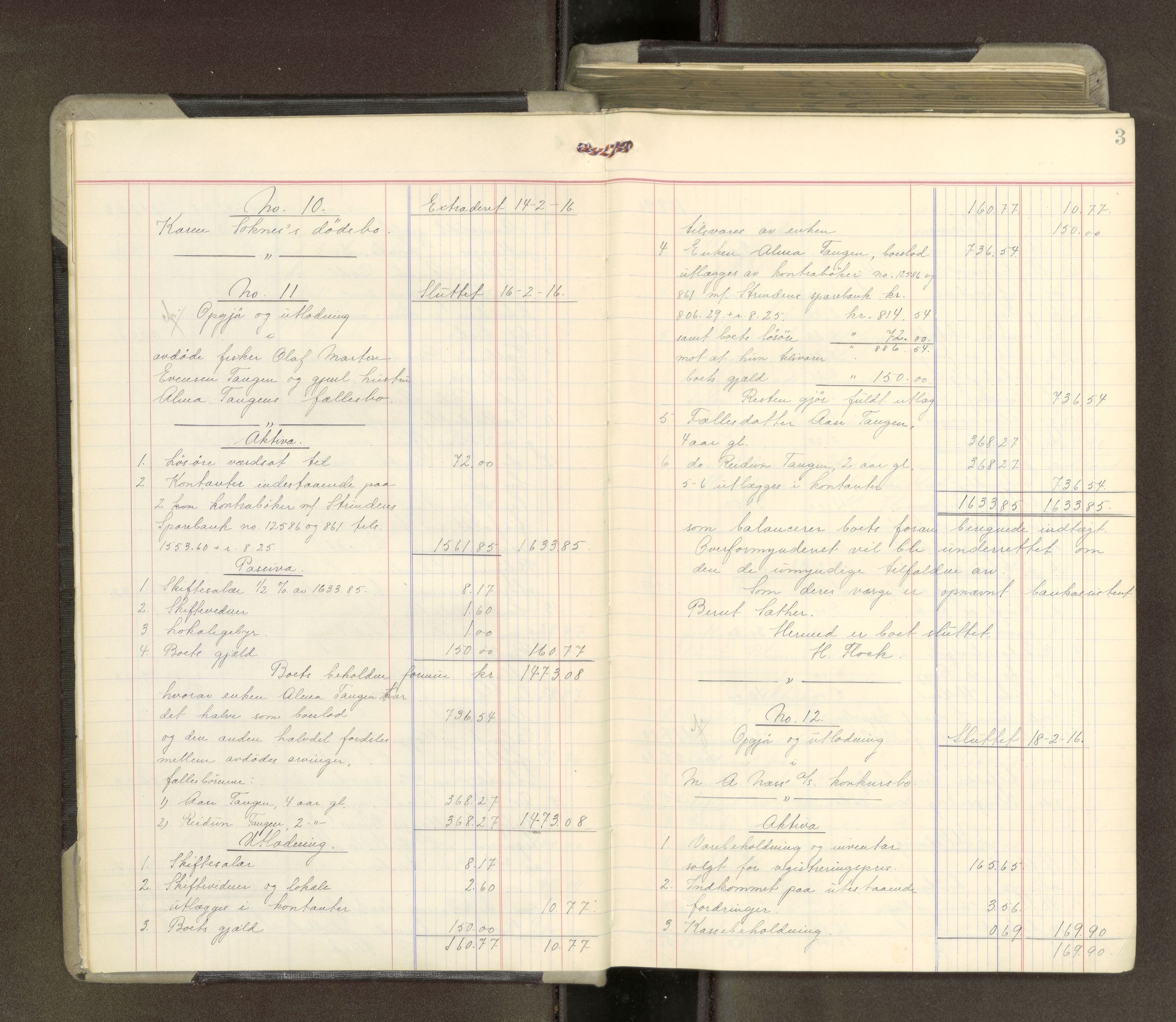 Trondheim byfogd, AV/SAT-A-0003/1/3/3A/L0042: Skifteutlodningsprotokoll - 10/2-5/7. (m/ register), 1916-1918, p. 3