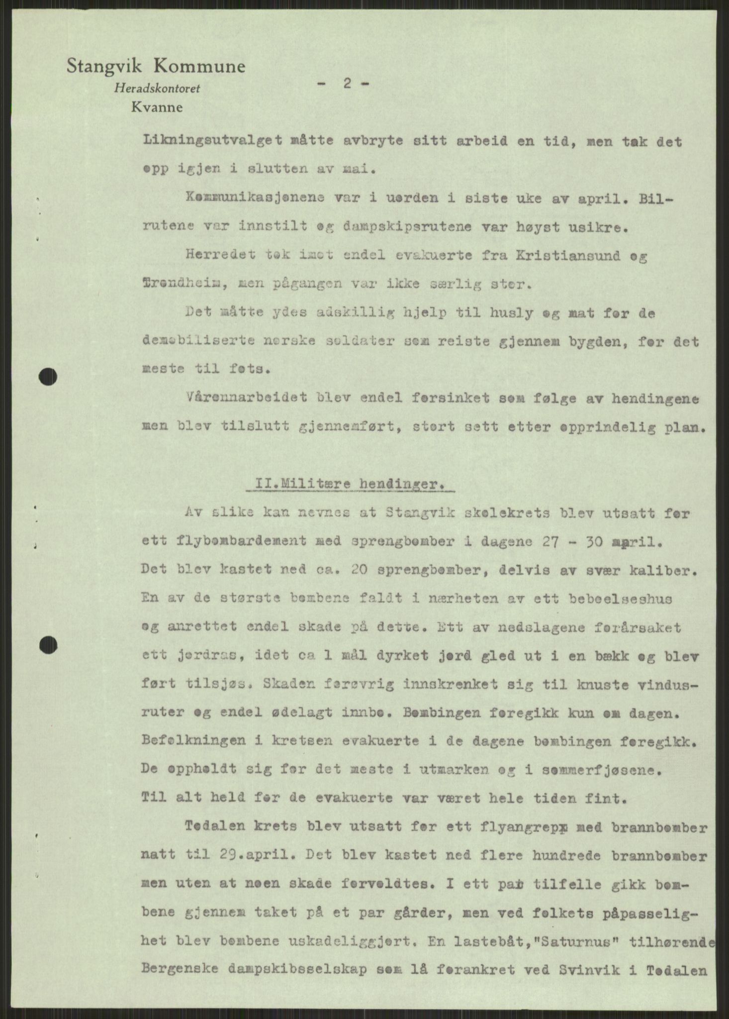 Forsvaret, Forsvarets krigshistoriske avdeling, AV/RA-RAFA-2017/Y/Ya/L0015: II-C-11-31 - Fylkesmenn.  Rapporter om krigsbegivenhetene 1940., 1940, p. 776