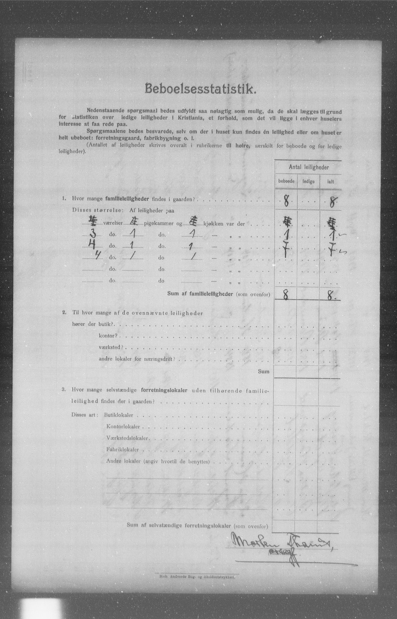 OBA, Municipal Census 1904 for Kristiania, 1904, p. 5771