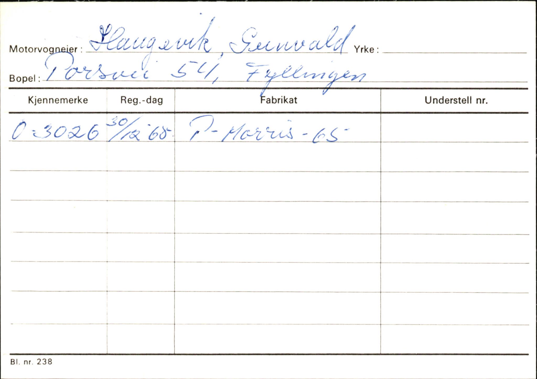 Statens vegvesen, Hordaland vegkontor, AV/SAB-A-5201/2/Hb/L0013: O-eierkort H, 1920-1971, p. 5