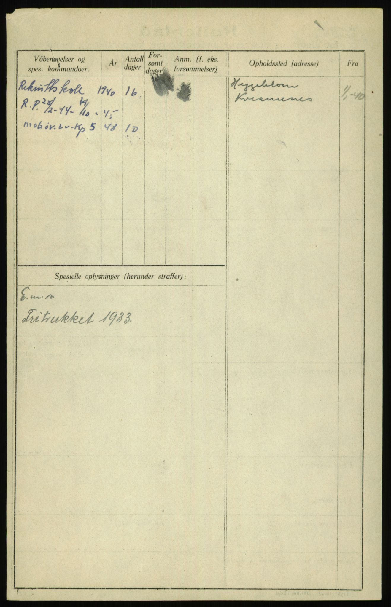 Forsvaret, Troms infanteriregiment nr. 16, AV/RA-RAFA-3146/P/Pa/L0017: Rulleblad for regimentets menige mannskaper, årsklasse 1933, 1933, p. 556