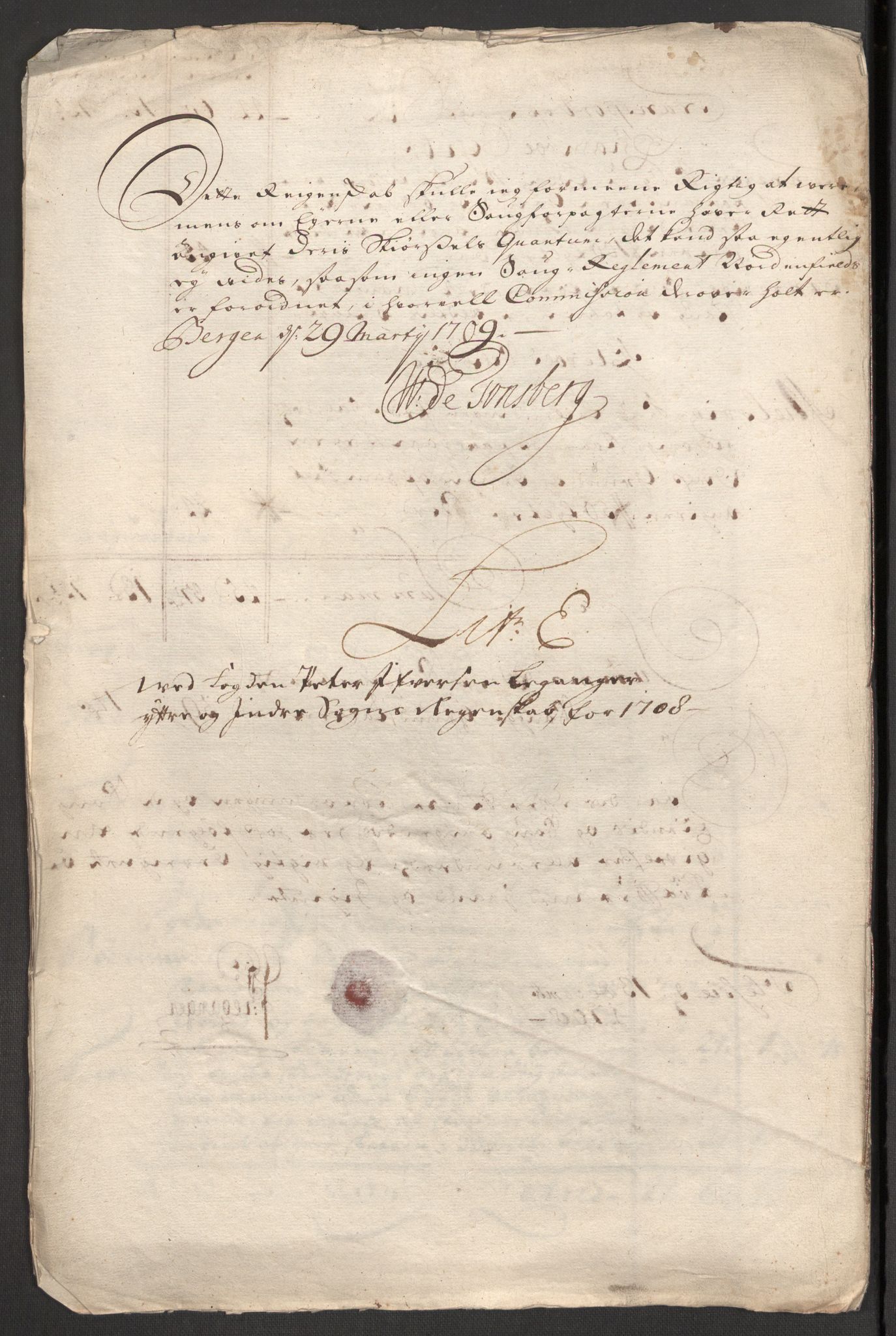 Rentekammeret inntil 1814, Reviderte regnskaper, Fogderegnskap, AV/RA-EA-4092/R52/L3315: Fogderegnskap Sogn, 1708, p. 135