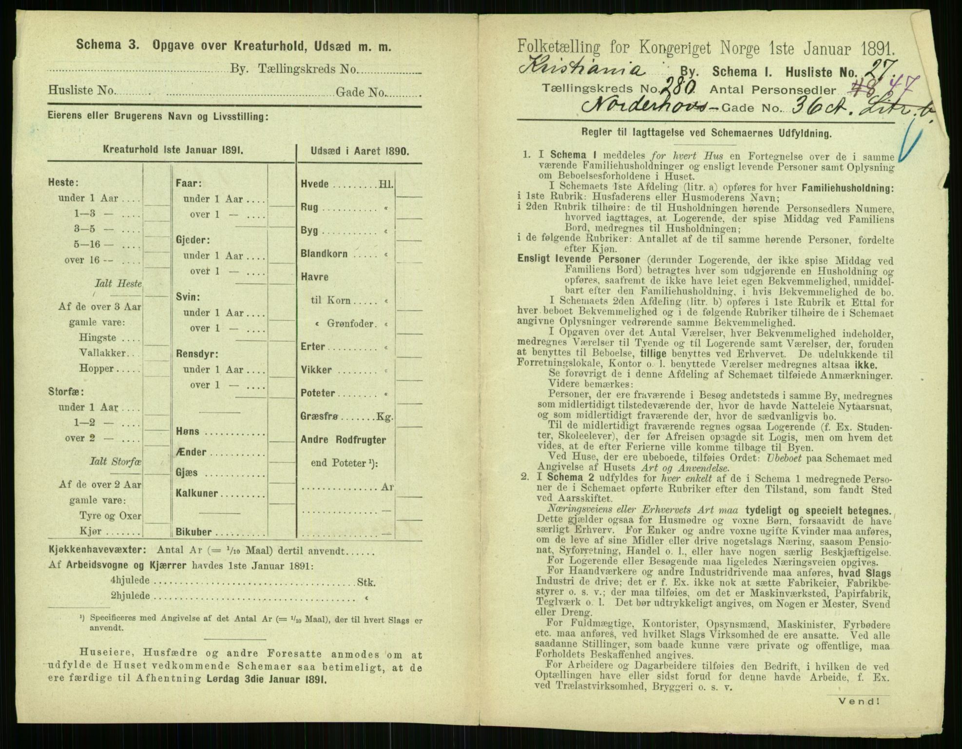 RA, 1891 census for 0301 Kristiania, 1891, p. 170013