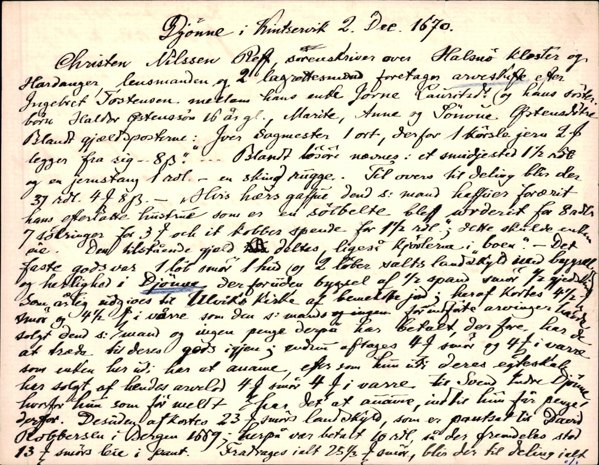 Riksarkivets diplomsamling, AV/RA-EA-5965/F35/F35d/L0005: Innlånte diplomer, seddelregister, 1661-1690, p. 239