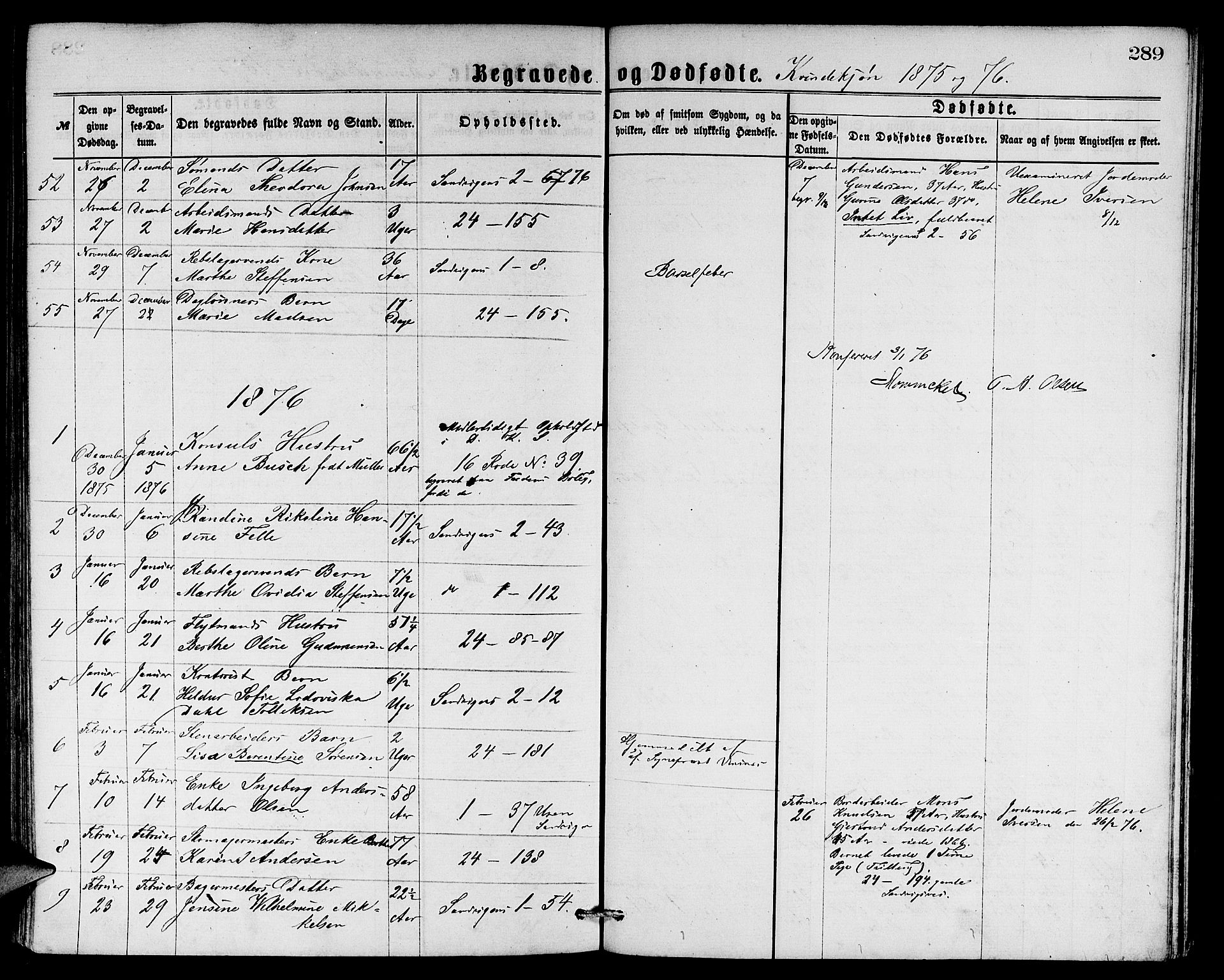Sandviken Sokneprestembete, SAB/A-77601/H/Hb: Parish register (copy) no. A 1, 1867-1879, p. 289