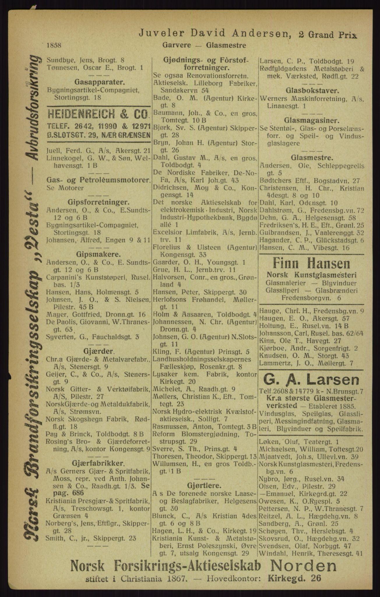 Kristiania/Oslo adressebok, PUBL/-, 1916, p. 1858