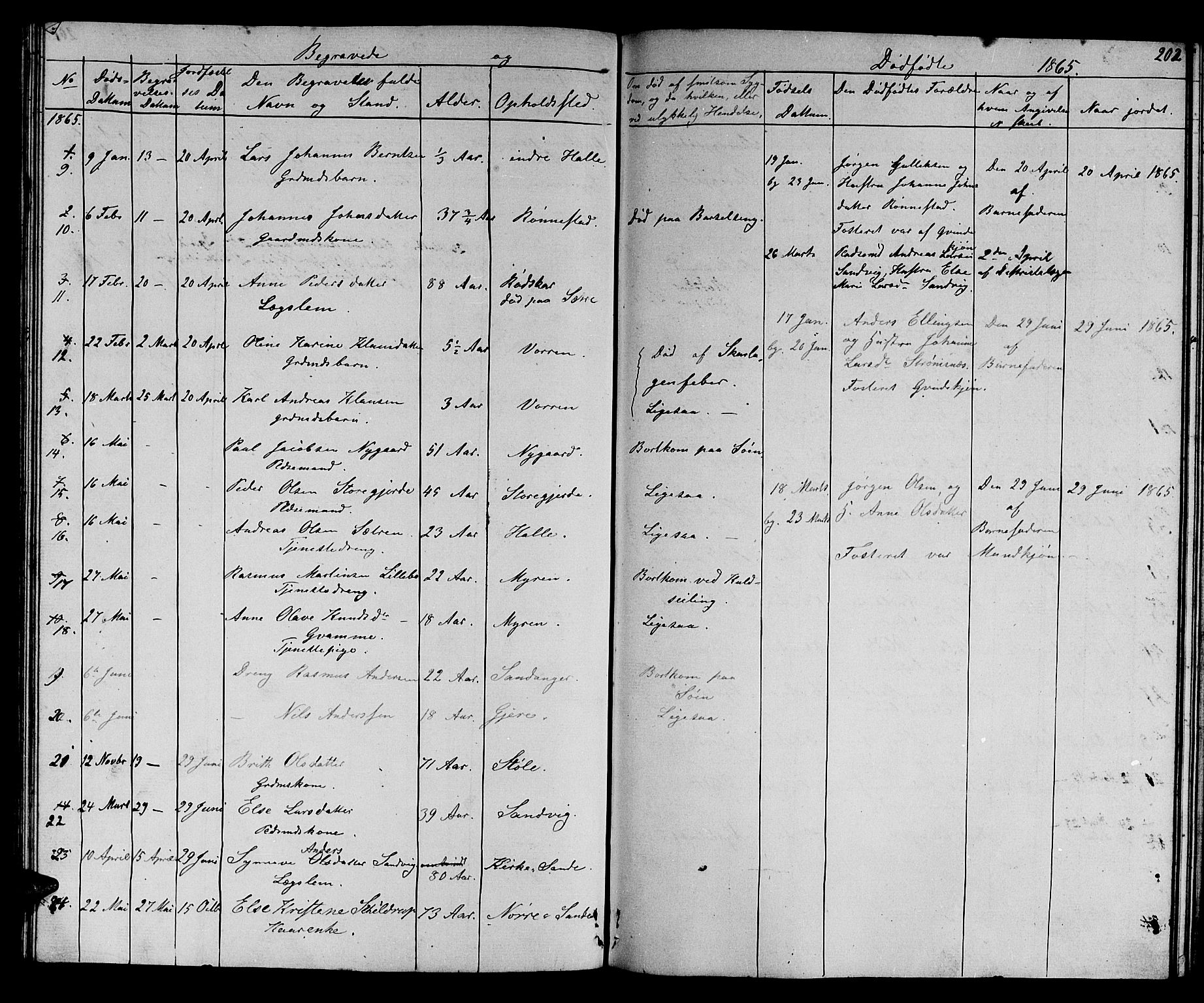 Ministerialprotokoller, klokkerbøker og fødselsregistre - Møre og Romsdal, AV/SAT-A-1454/503/L0047: Parish register (copy) no. 503C02, 1854-1884, p. 202