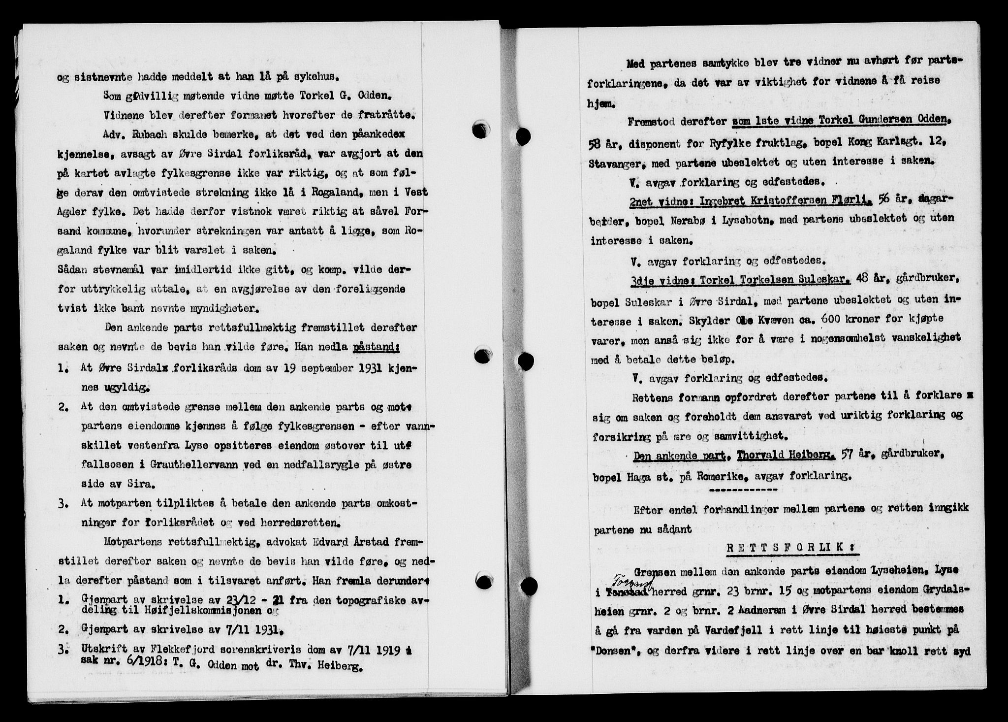 Flekkefjord sorenskriveri, SAK/1221-0001/G/Gb/Gba/L0047: Mortgage book no. 45, 1931-1932, Deed date: 06.09.1932