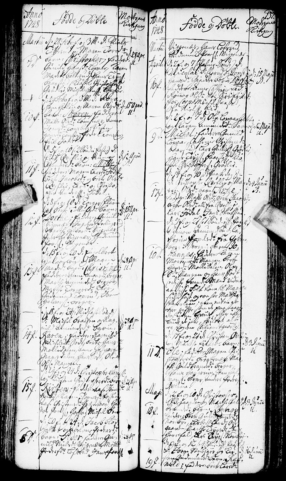 Aurskog prestekontor Kirkebøker, SAO/A-10304a/F/Fa/L0002: Parish register (official) no. I 2, 1735-1766, p. 137