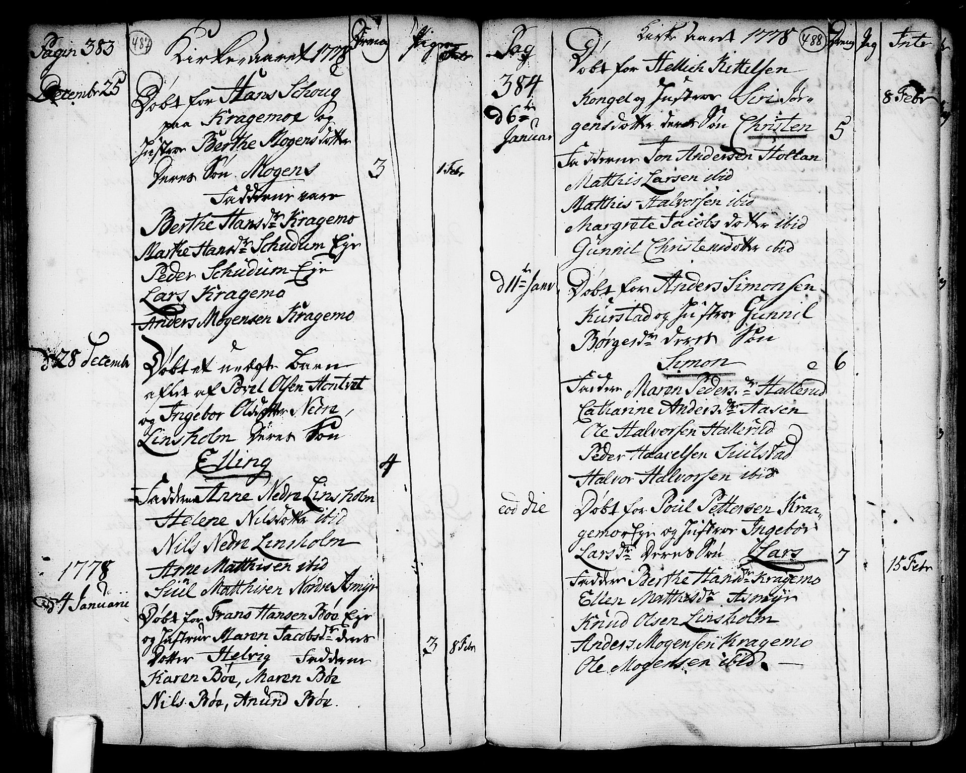 Lardal kirkebøker, AV/SAKO-A-350/F/Fa/L0003: Parish register (official) no. I 3, 1733-1815, p. 487-488