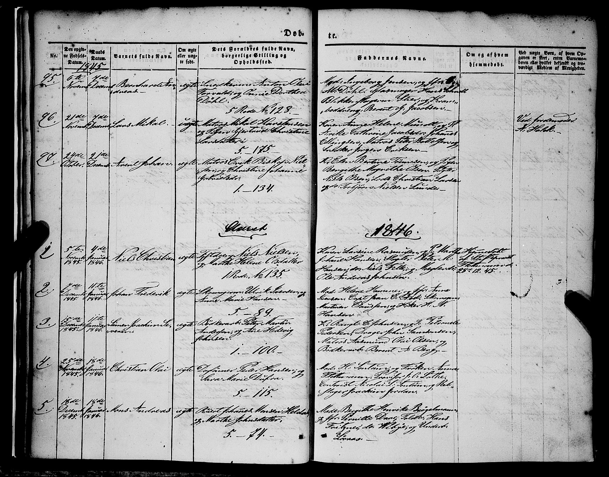 Nykirken Sokneprestembete, SAB/A-77101/H/Haa/L0014: Parish register (official) no. B 1, 1844-1858, p. 13